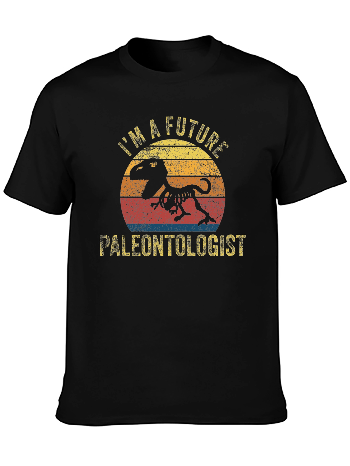 Future Paleontologist T-Rex Skeleton Graphic T-Shirt