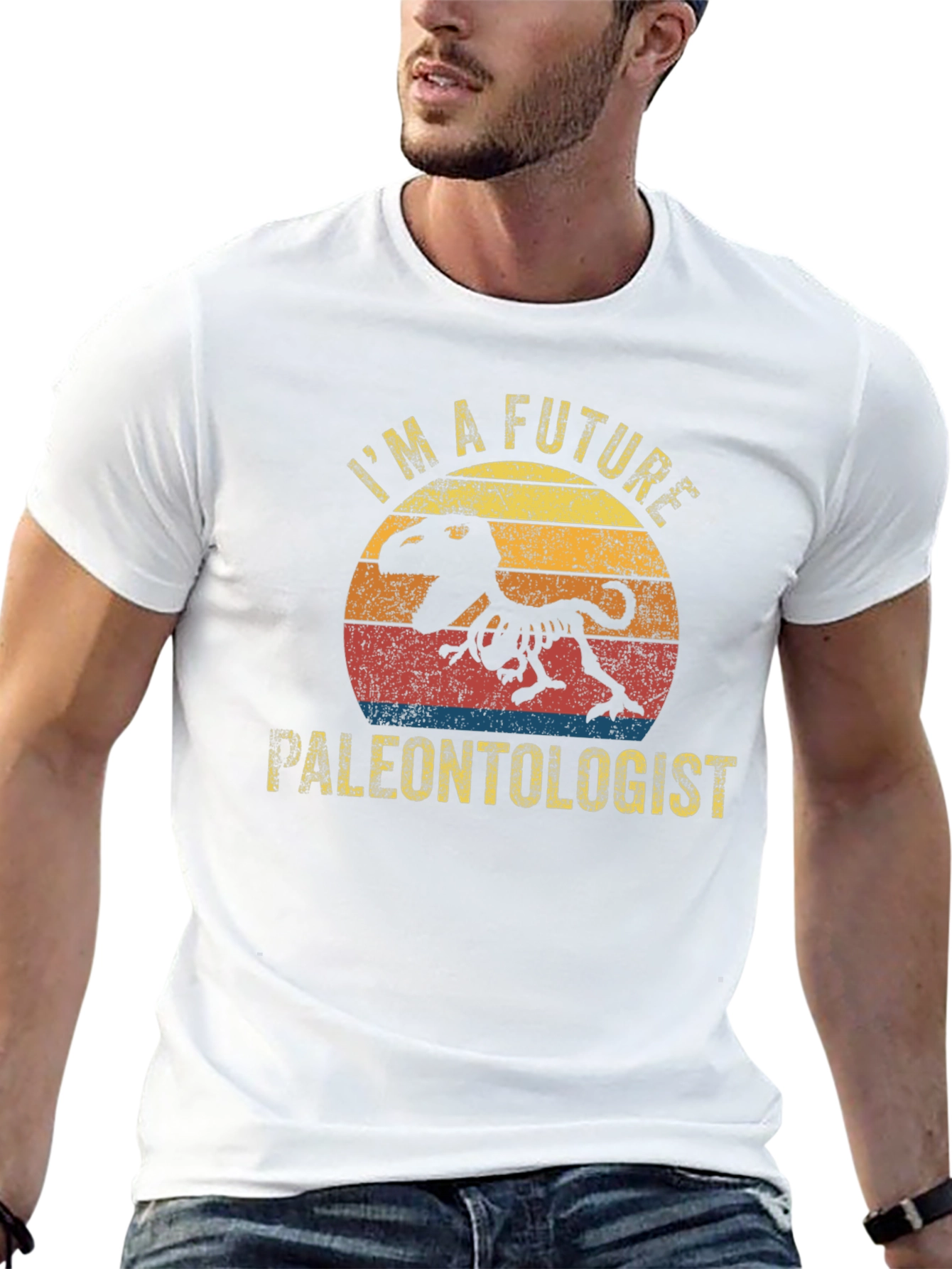 Future Paleontologist T-Rex Skeleton Graphic T-Shirt