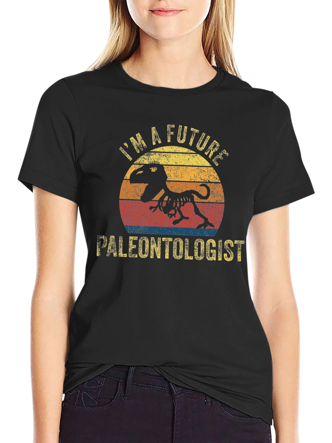 Future Paleontologist T-Rex Skeleton Graphic T-Shirt