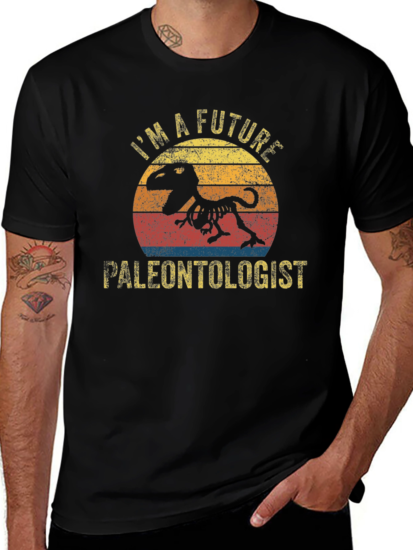 Future Paleontologist T-Rex Skeleton Graphic T-Shirt