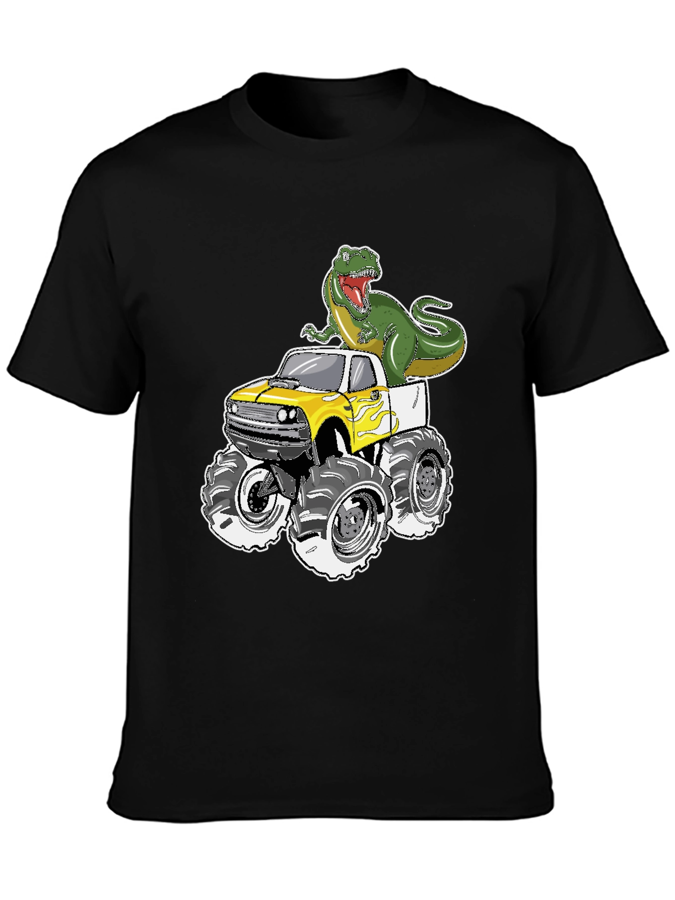Dino Monster Truck T-Shirt - Roar into Fun!