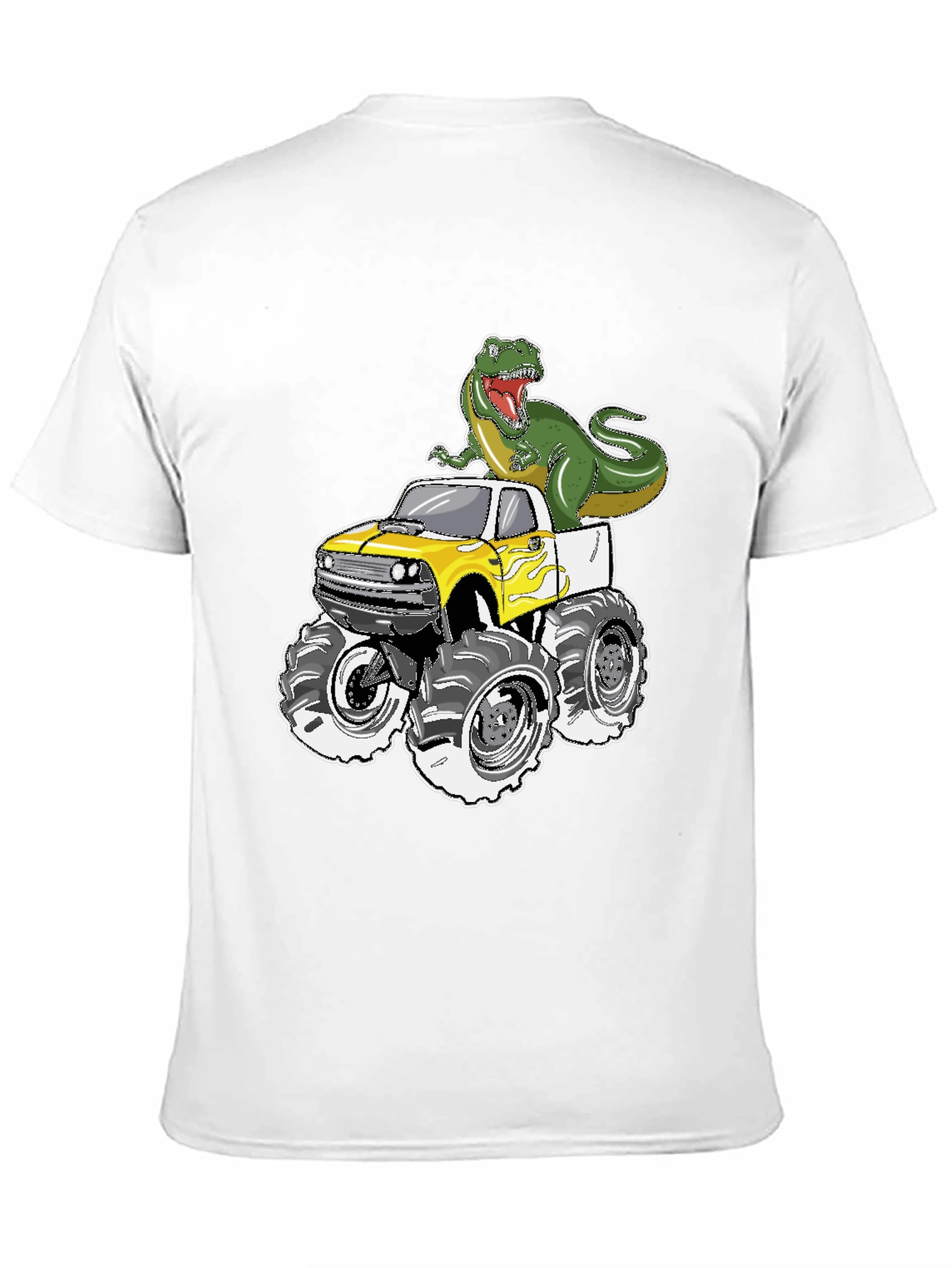 Dino Monster Truck T-Shirt - Roar into Fun!