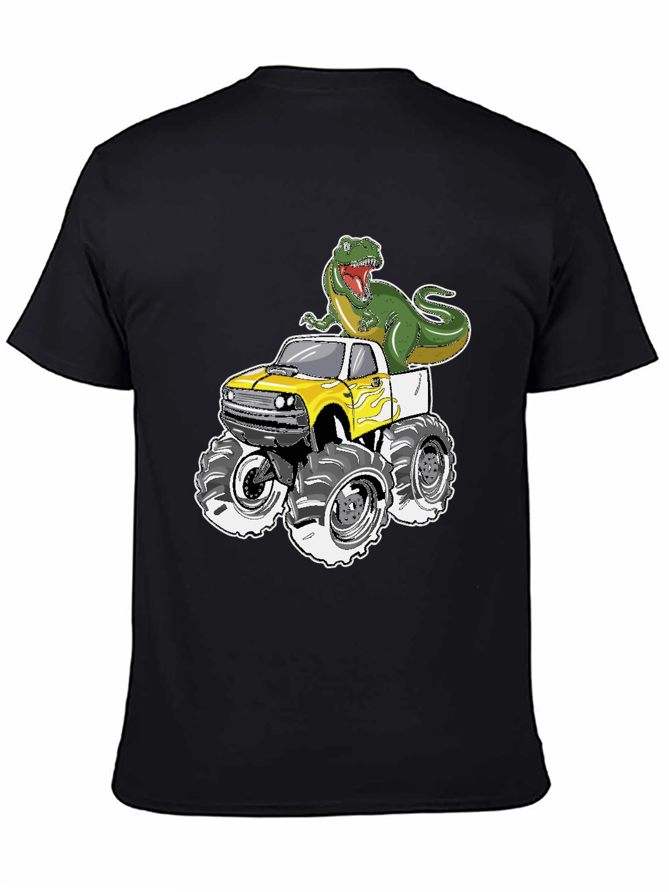 Dino Monster Truck T-Shirt - Roar into Fun!