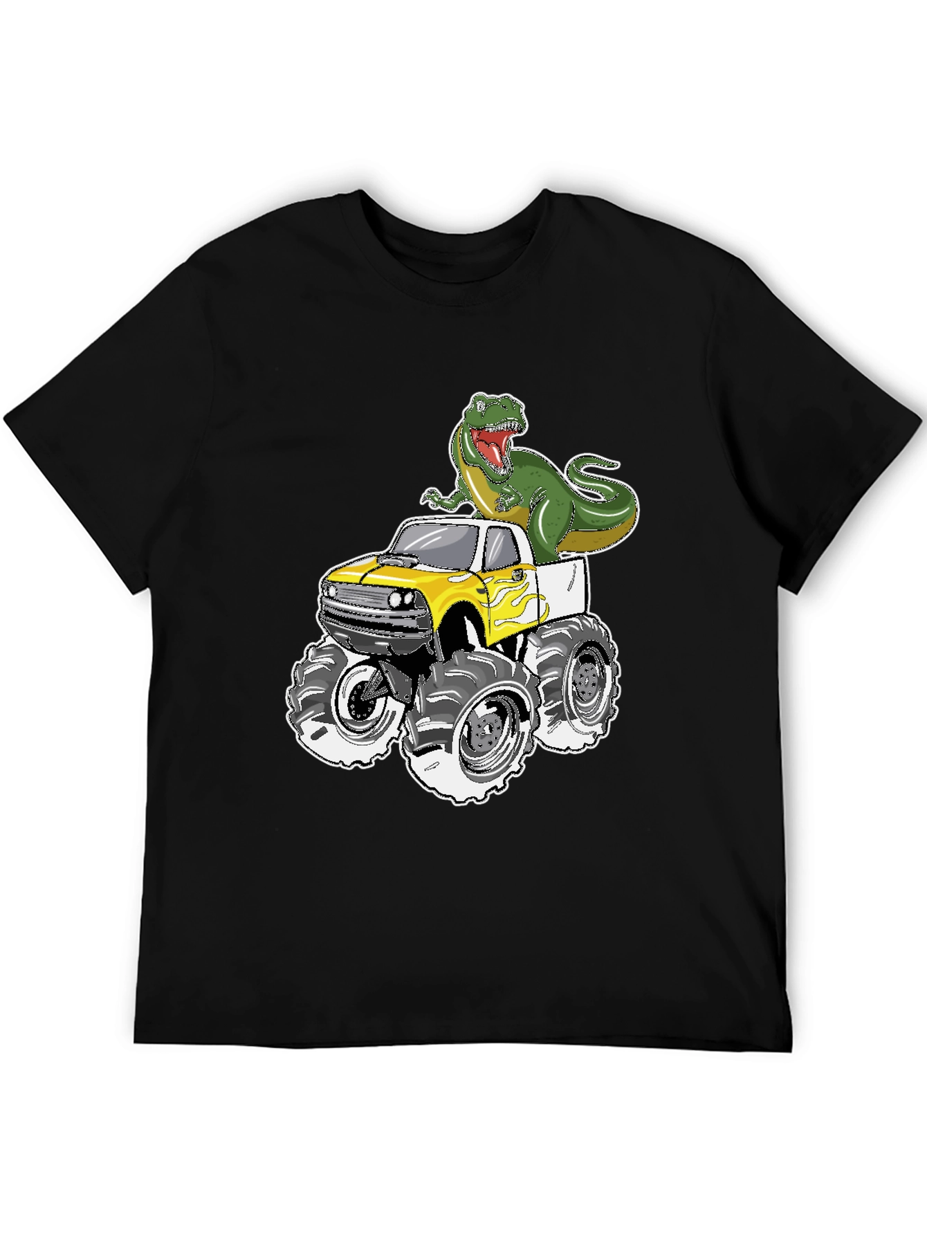 Dino Monster Truck T-Shirt - Roar into Fun!
