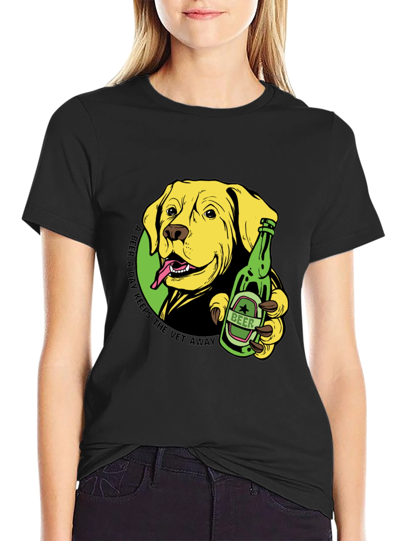 Dog Lovers Beer Graphic T-Shirt