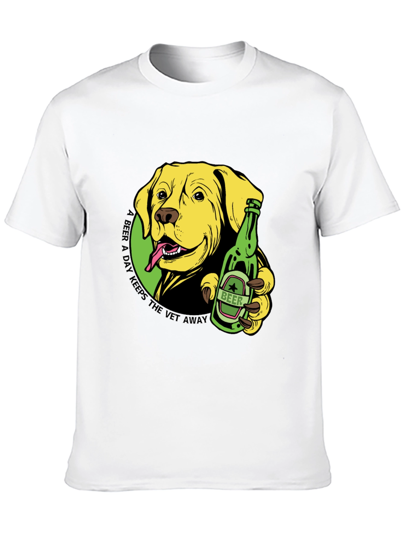 Dog Lovers Beer Graphic T-Shirt