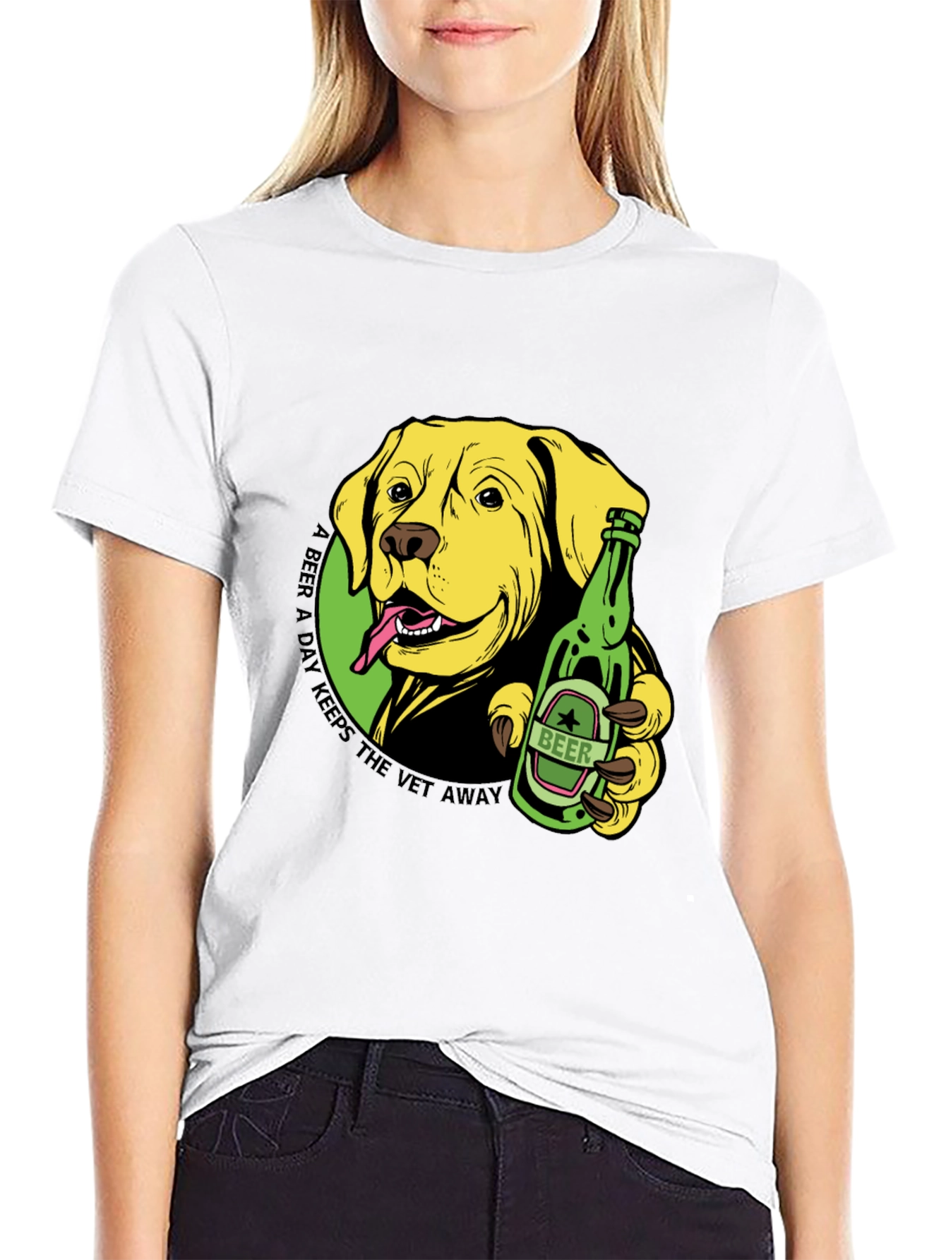 Dog Lovers Beer Graphic T-Shirt