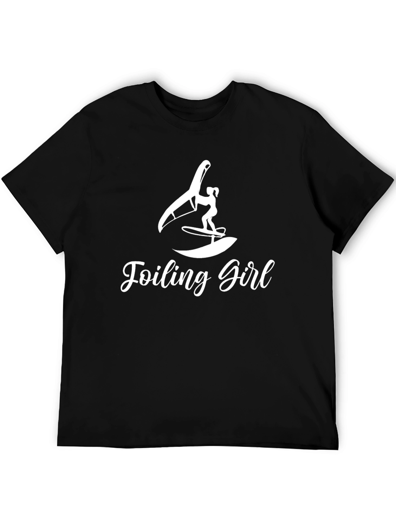 Foiling Girl Graphic Tee - Windsurfing T-Shirt