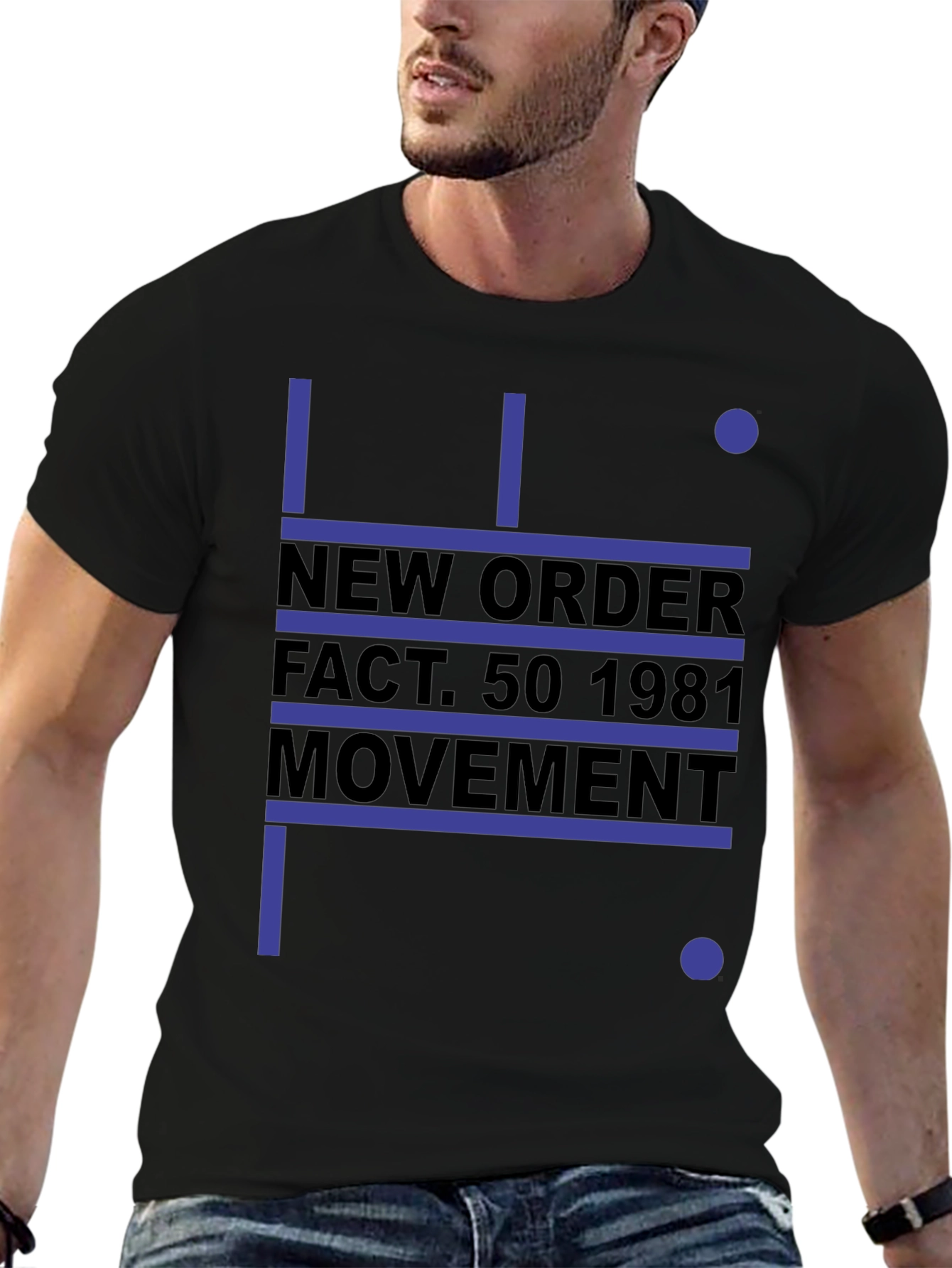 New Order Movement Graphic Tee - Black