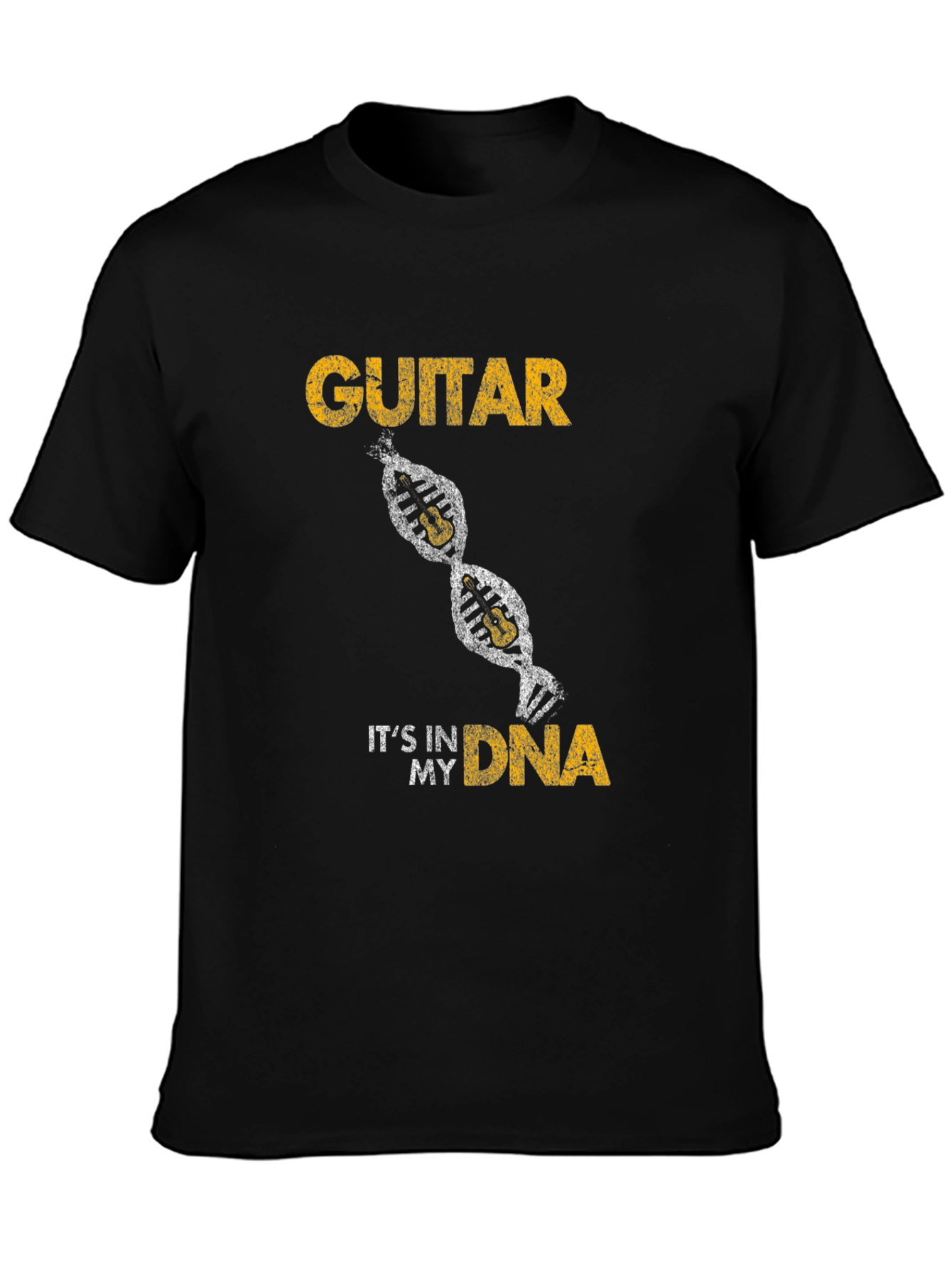 Guitar DNA Graphic Tee - Music Lover T-Shirt