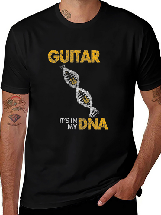 Guitar DNA Graphic Tee - Music Lover T-Shirt