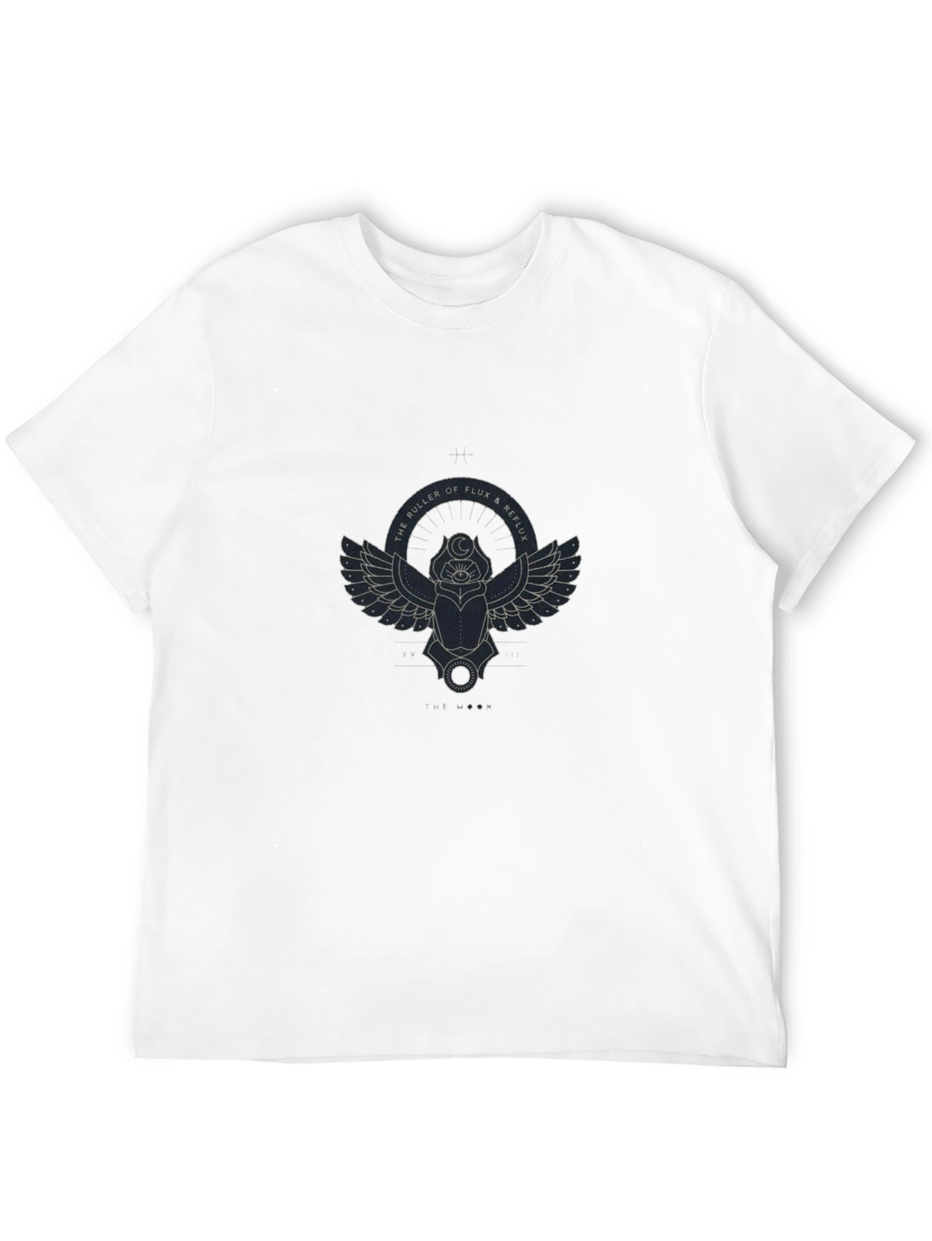 Mens Black T-Shirt with Scarab Graphic