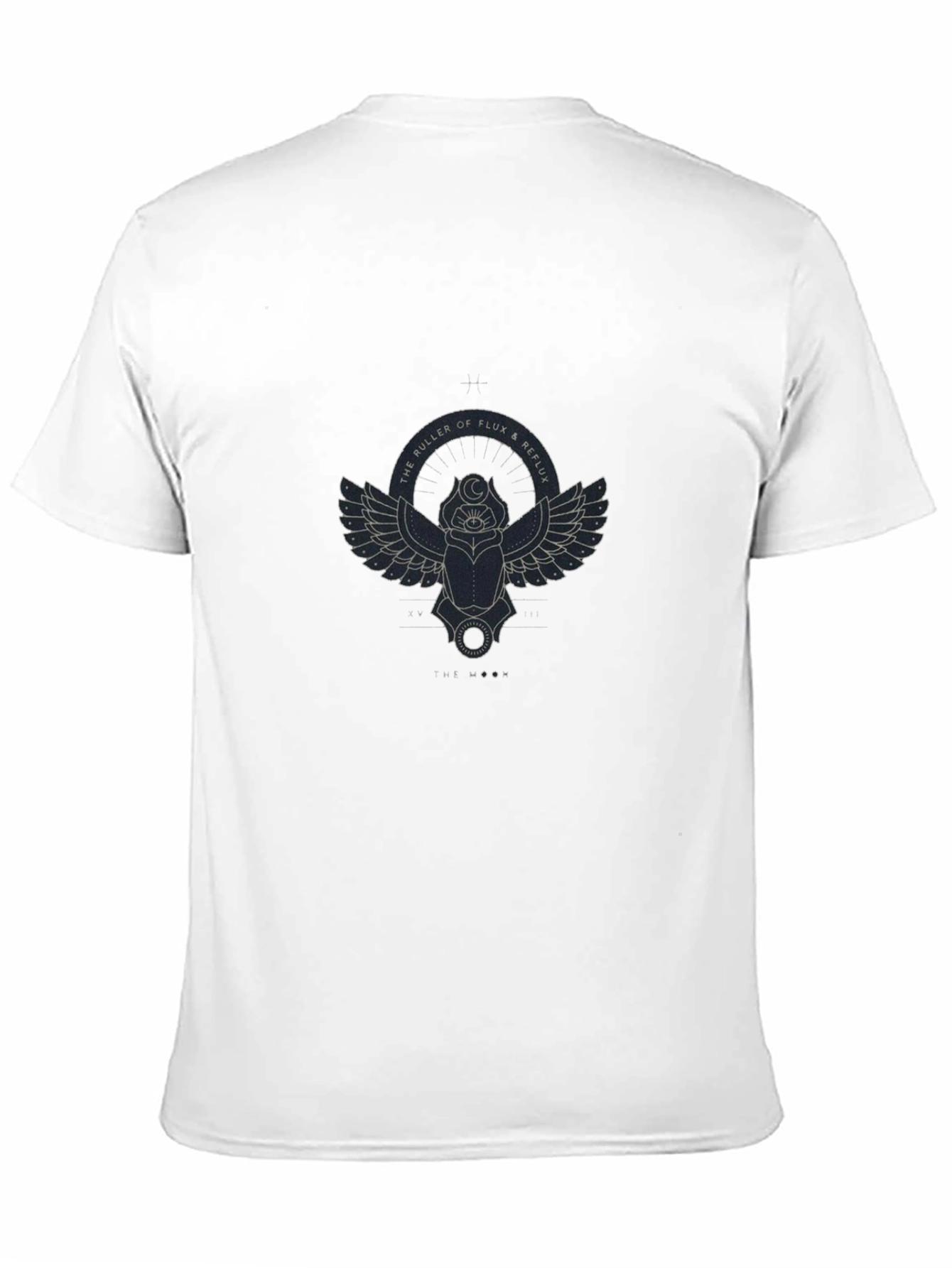 Mens Black T-Shirt with Scarab Graphic