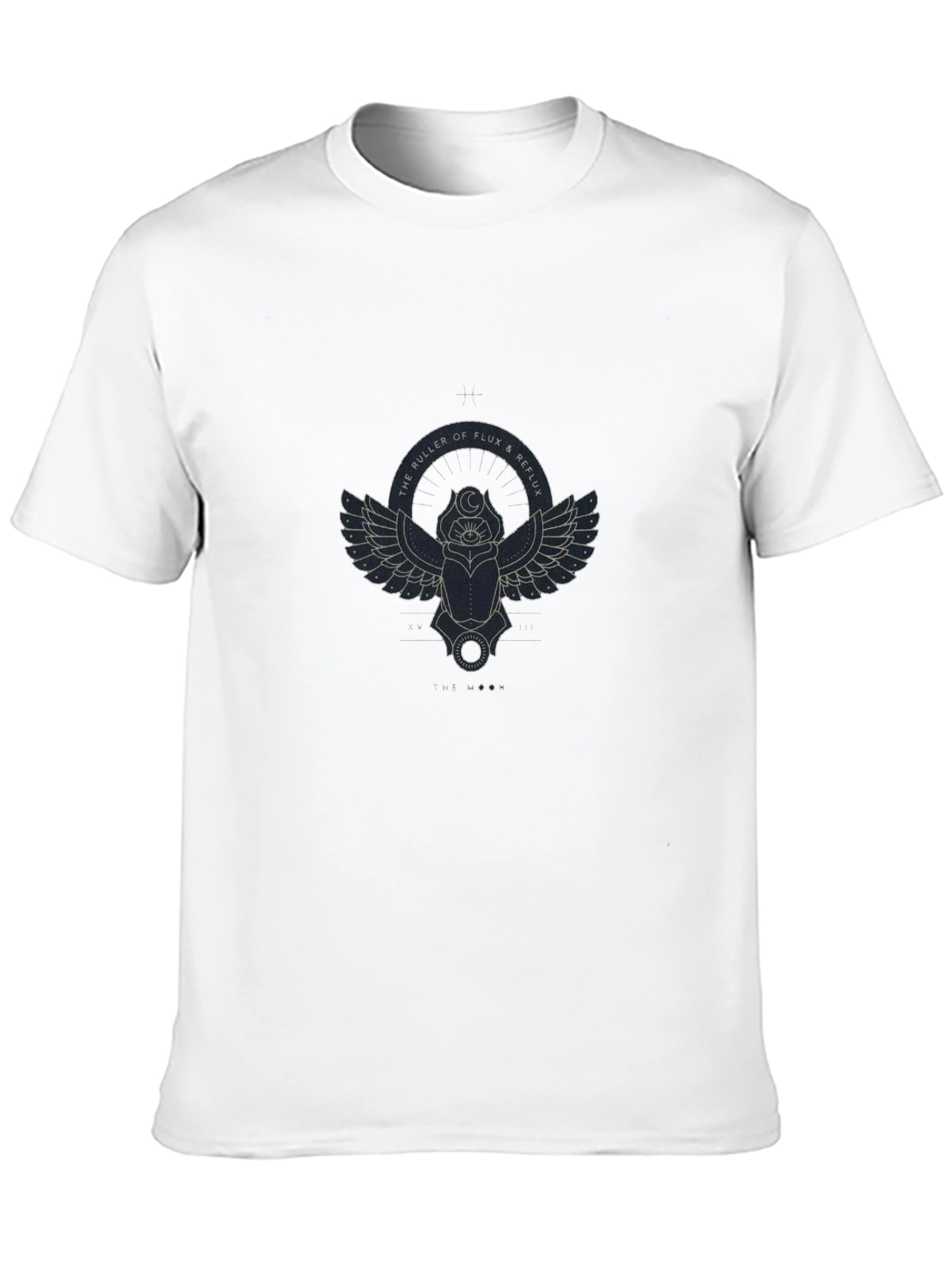 Mens Black T-Shirt with Scarab Graphic