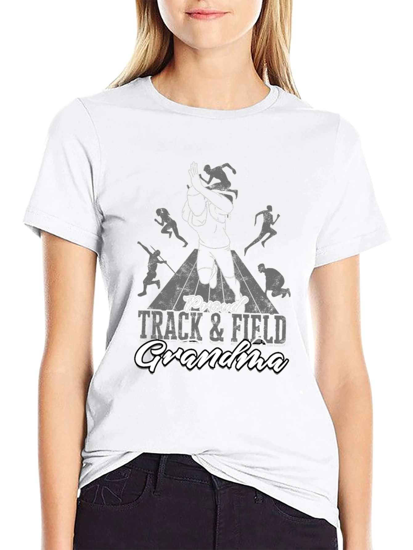 Proud Track & Field Grandma T-Shirt