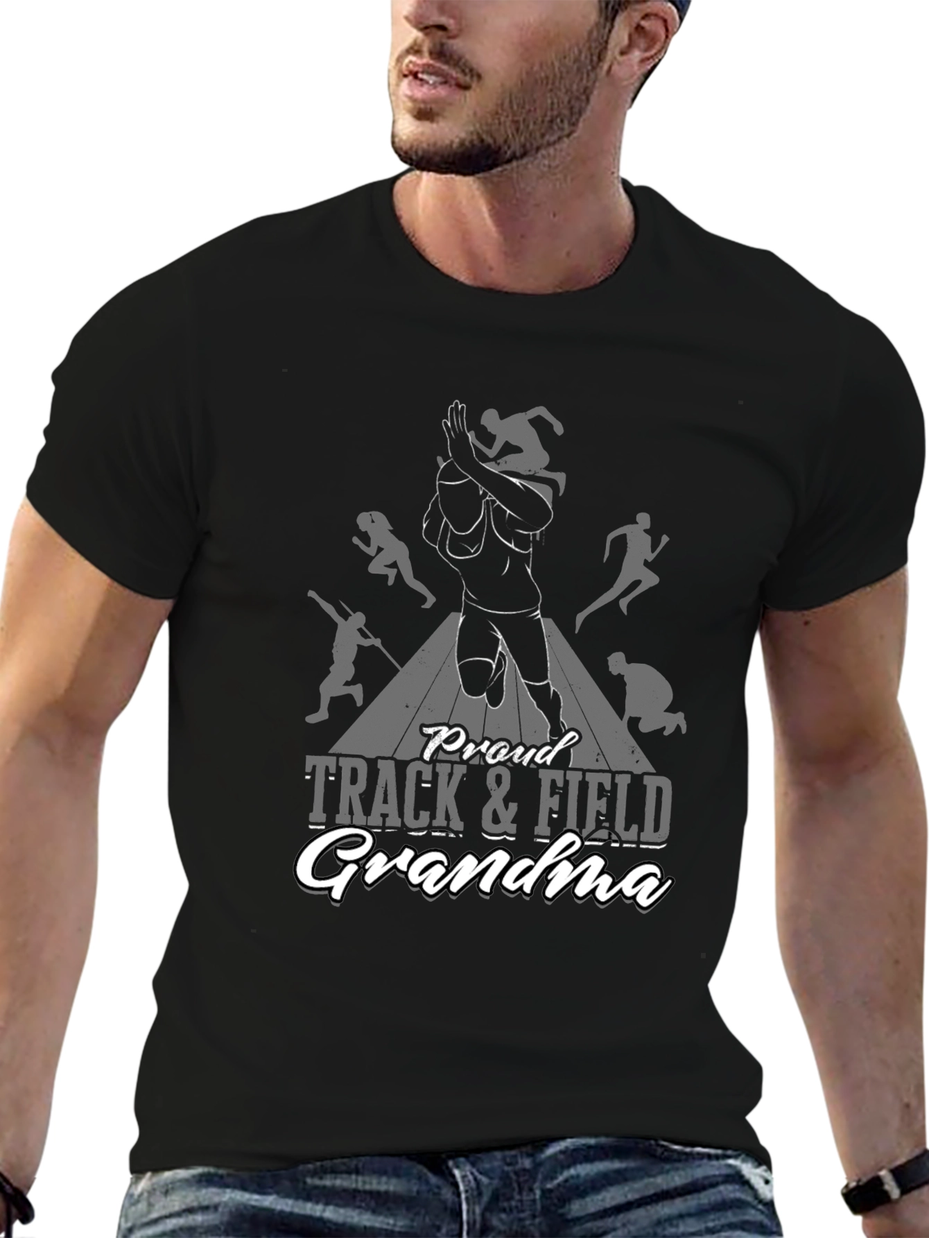 Proud Track & Field Grandma T-Shirt
