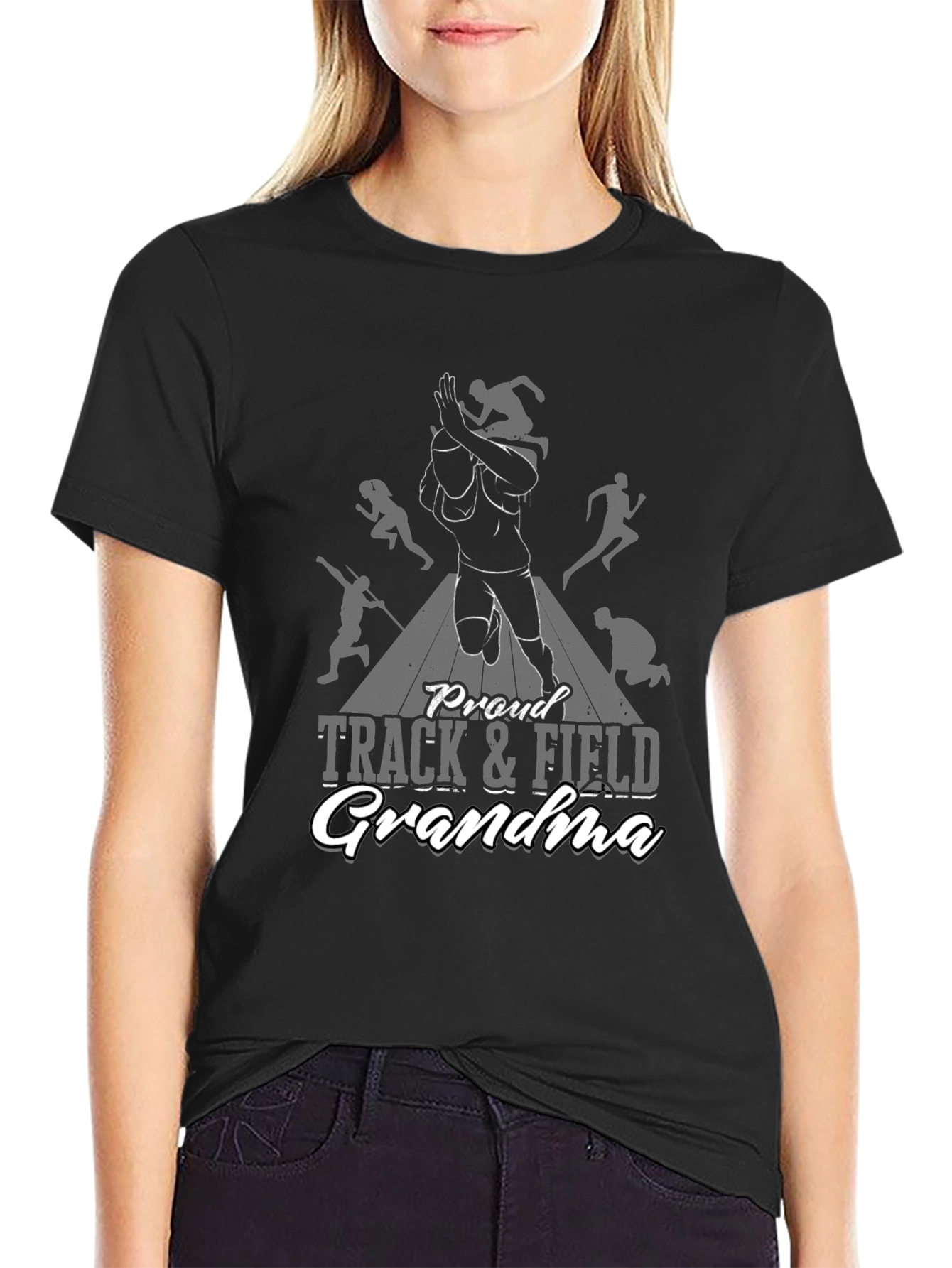 Proud Track & Field Grandma T-Shirt