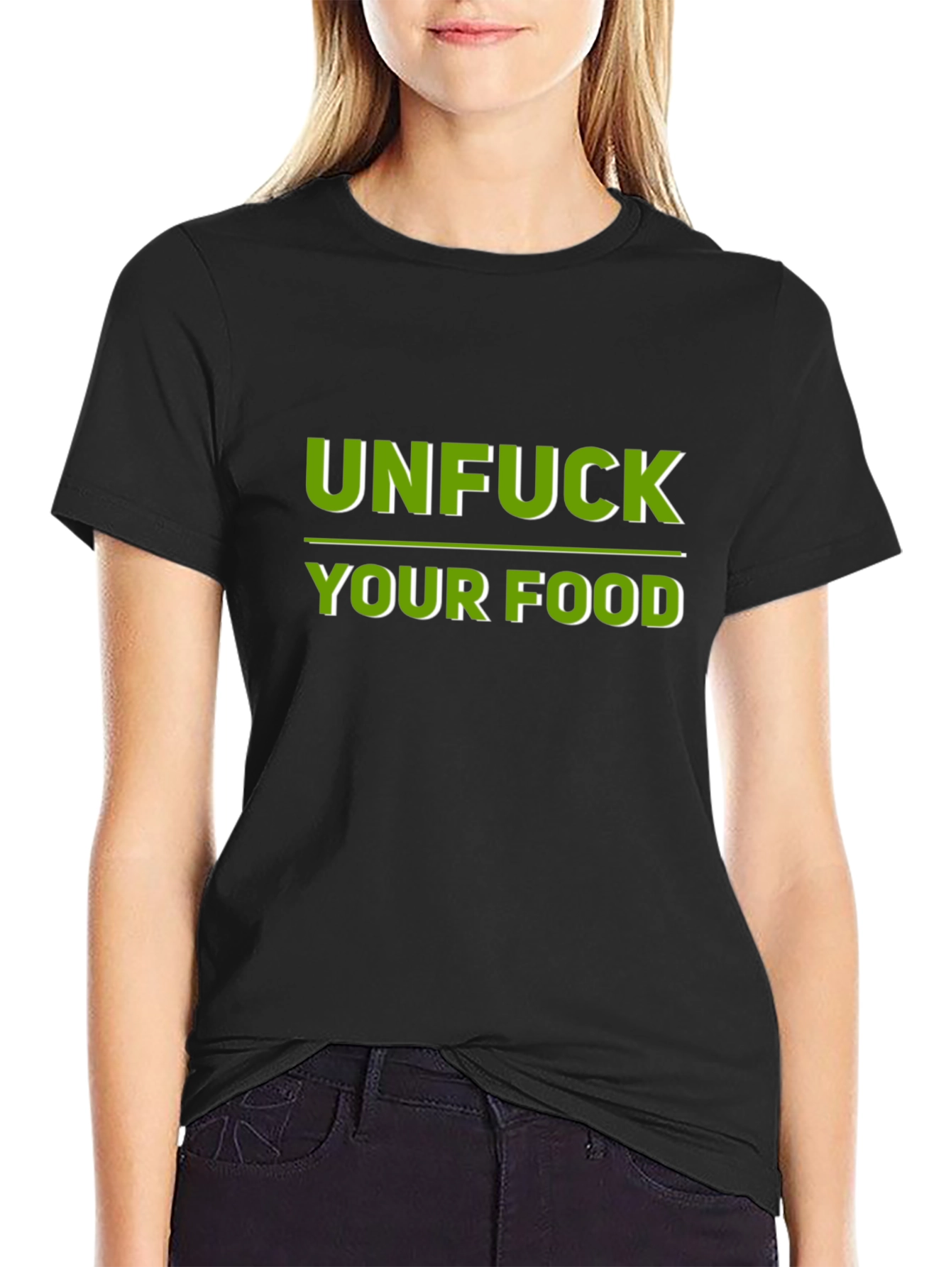 Unfuck Your Food Graphic Tee - Black