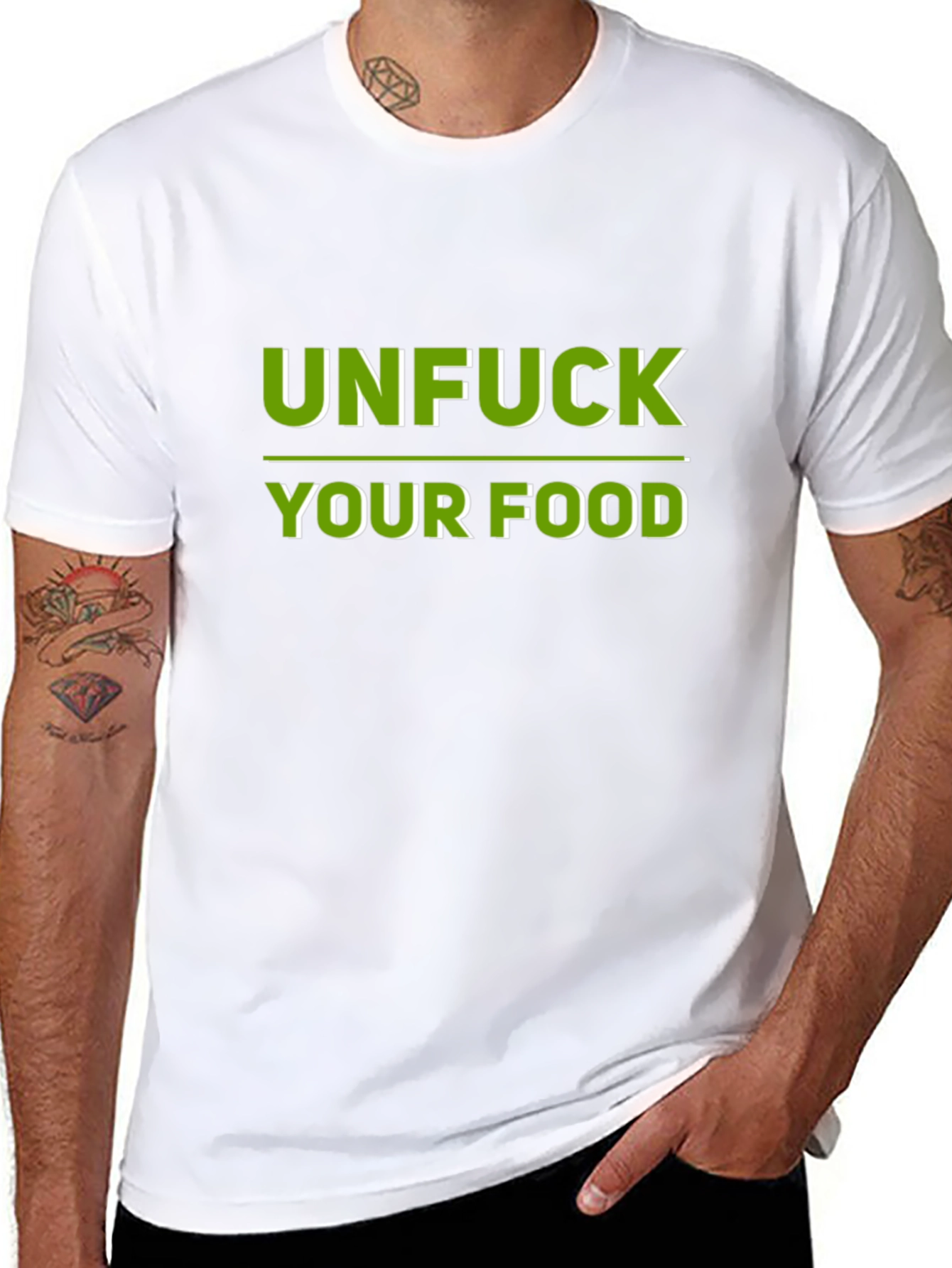 Unfuck Your Food Graphic Tee - Black