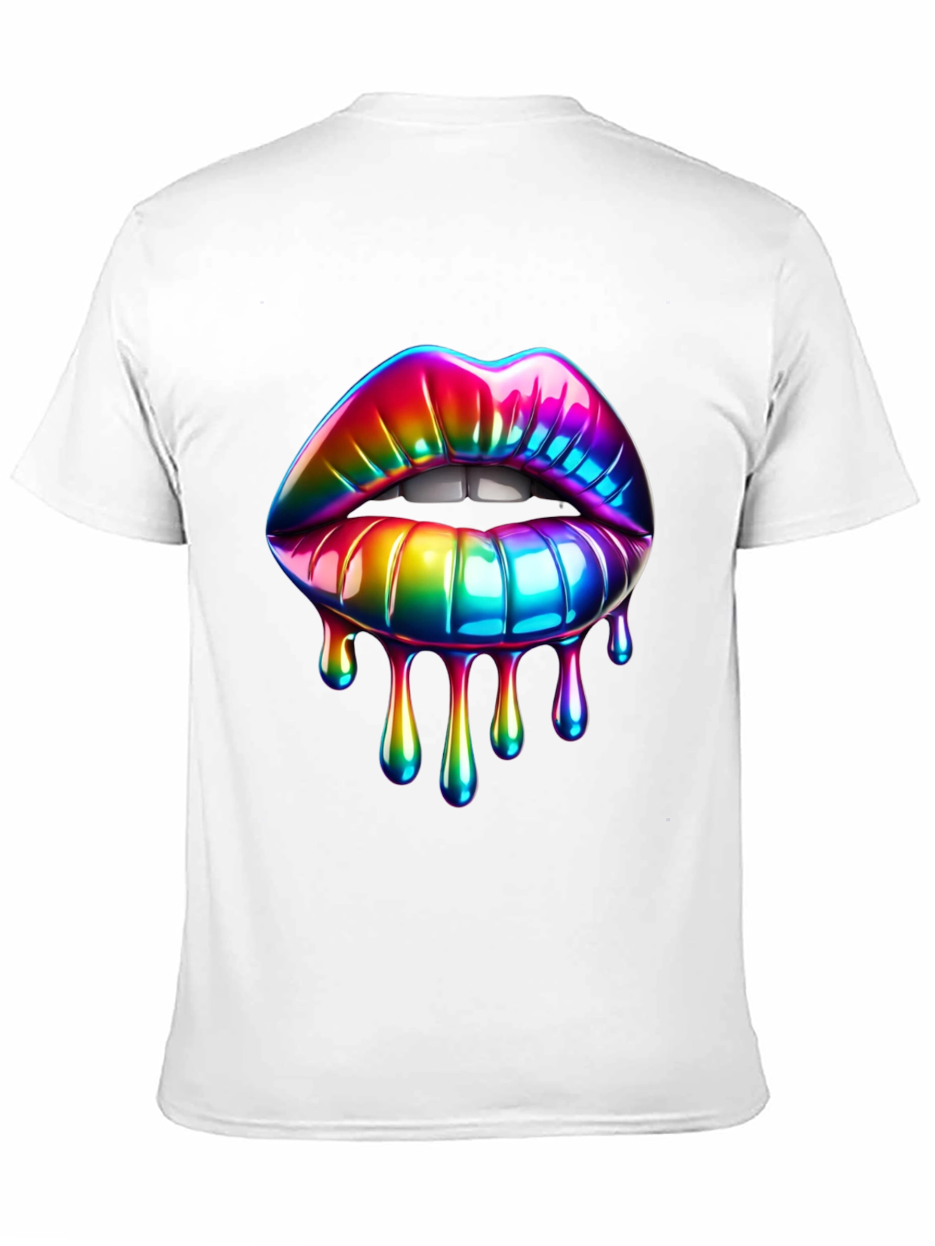 Rainbow Lips Graphic T-Shirt