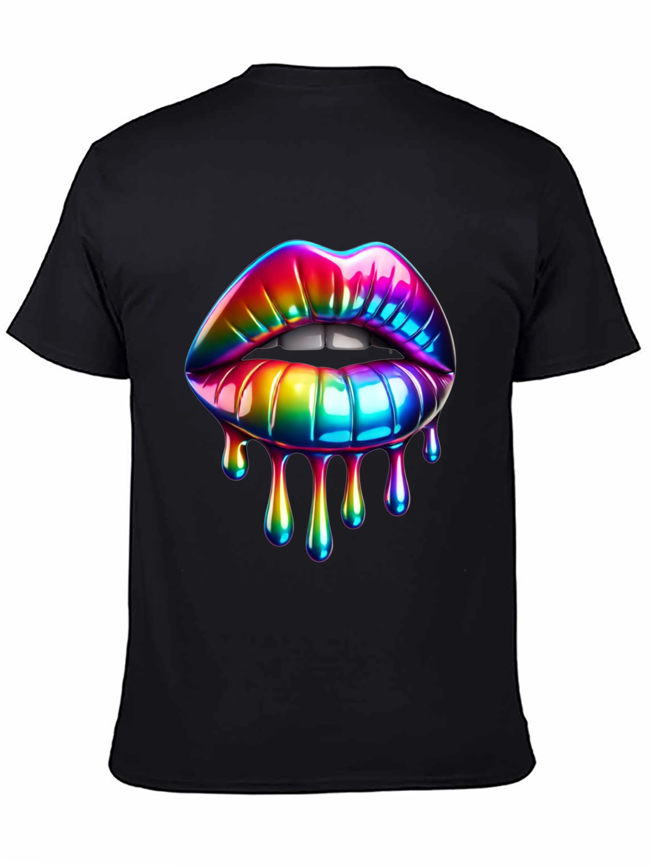 Rainbow Lips Graphic T-Shirt