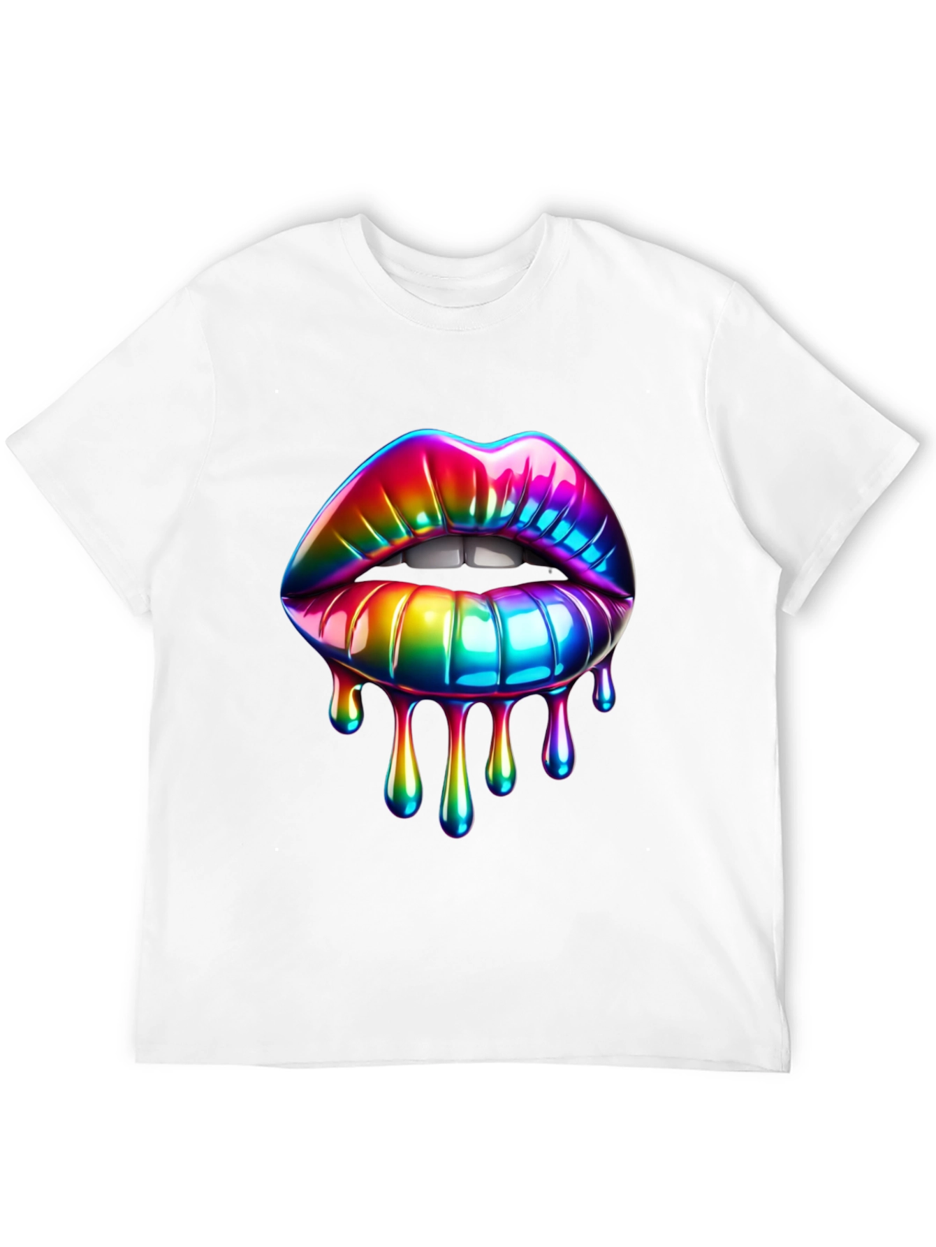 Rainbow Lips Graphic T-Shirt