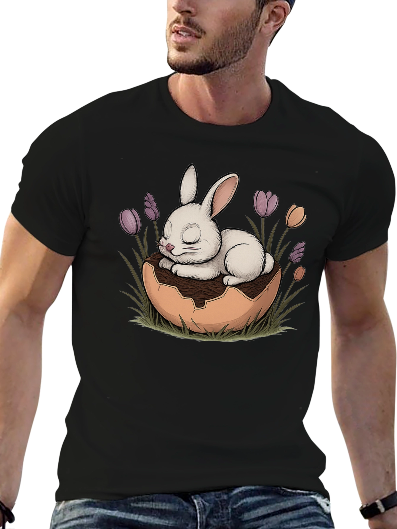 Easter Bunny Egg T-Shirt - Cute Holiday Style