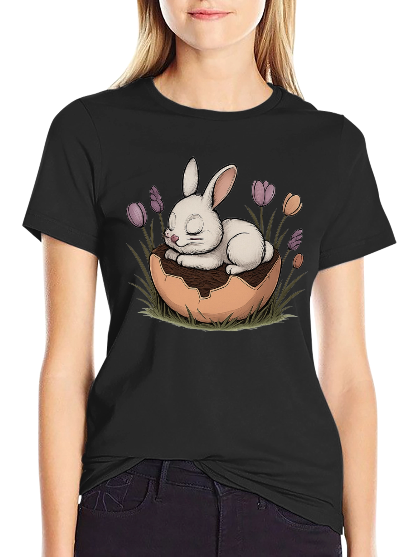 Easter Bunny Egg T-Shirt - Cute Holiday Style