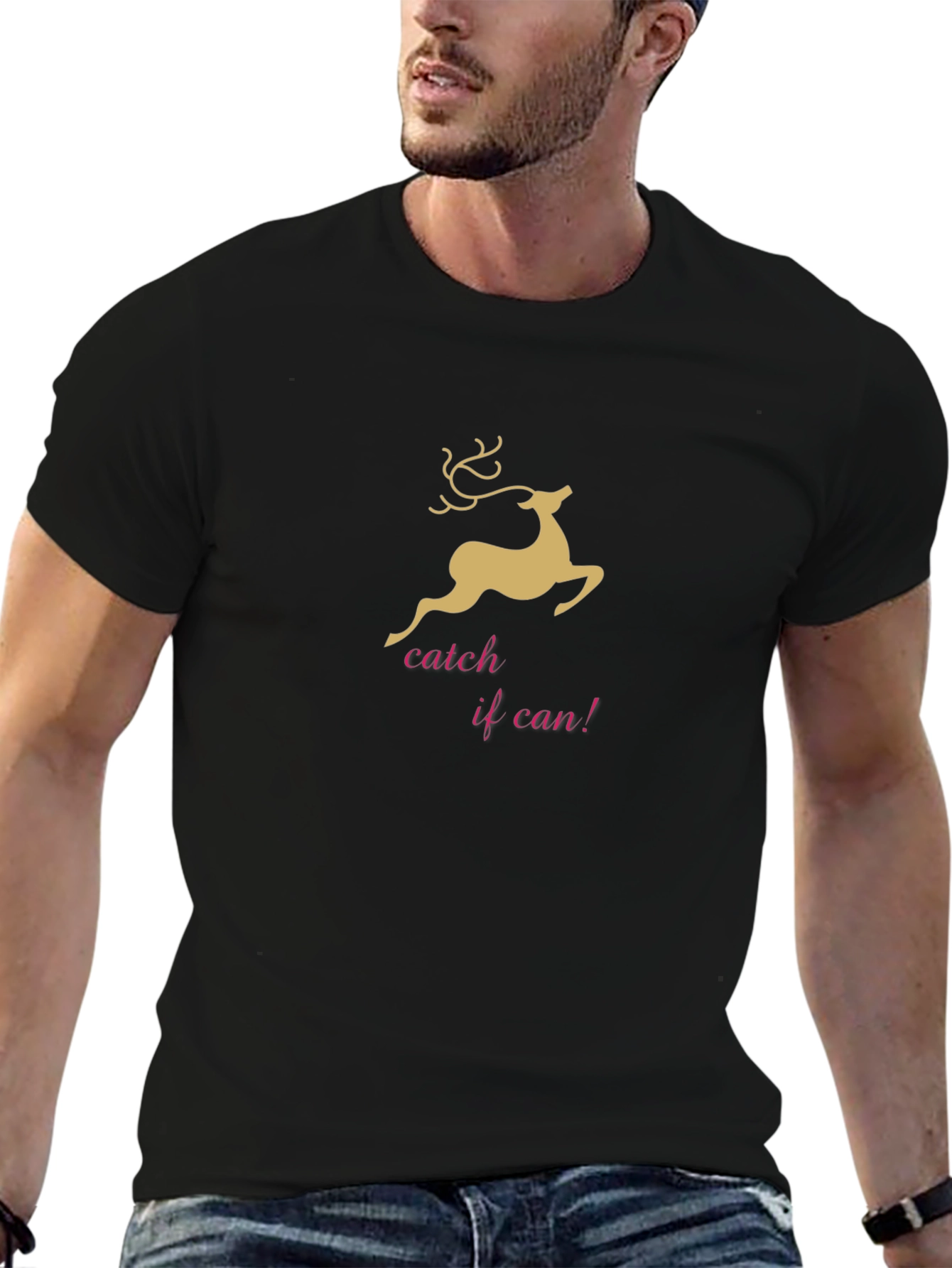 Catch Me If You Can Christmas Reindeer T-Shirt