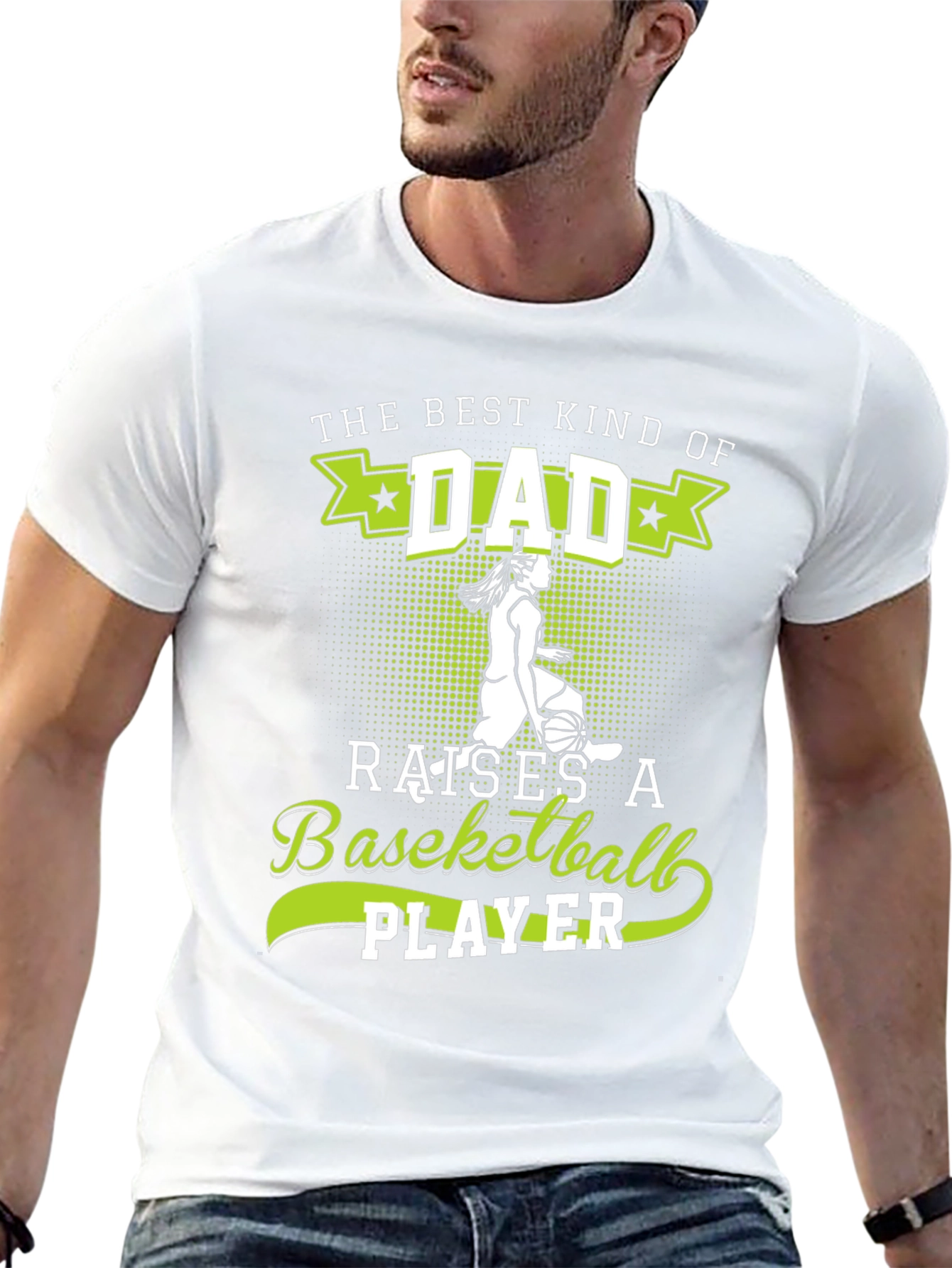 Best Dad Basketball Player Graphic T-Shirt