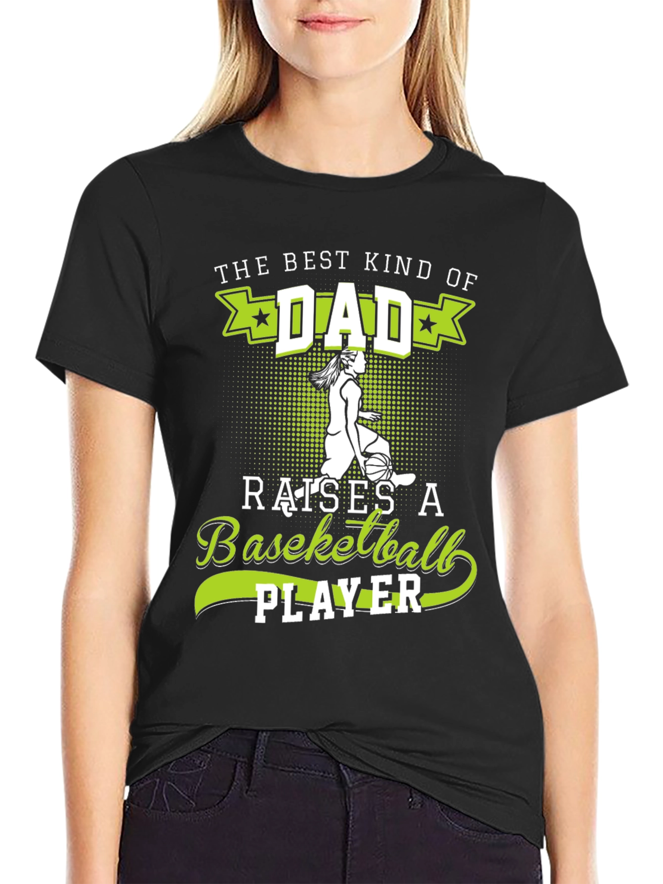 Best Dad Basketball Player Graphic T-Shirt