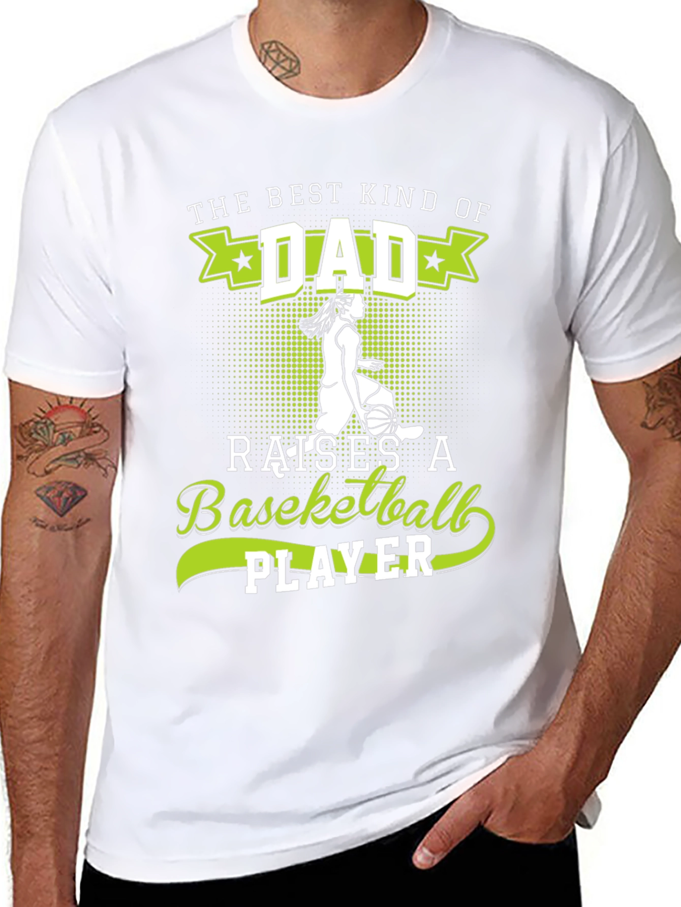 Best Dad Basketball Player Graphic T-Shirt
