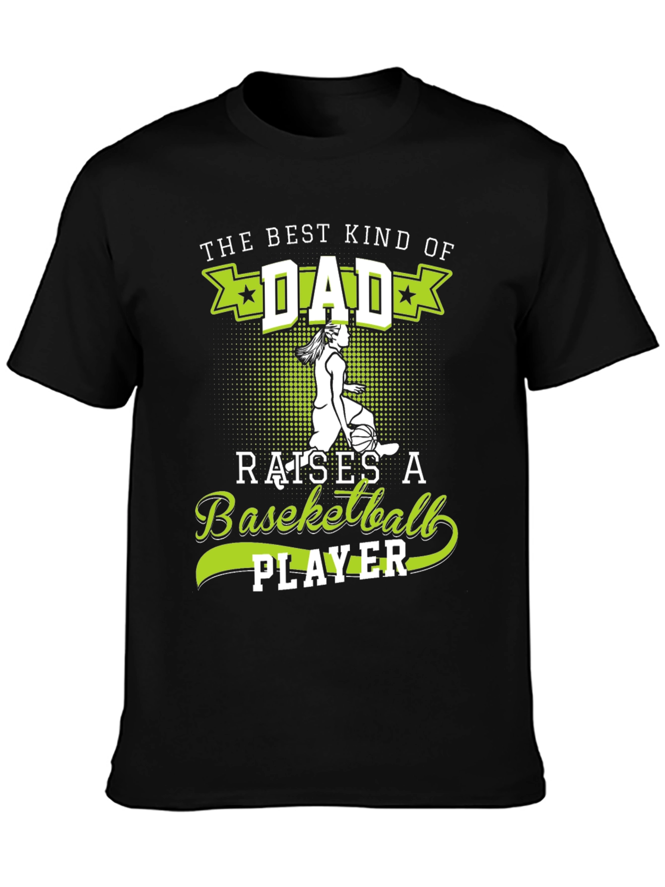 Best Dad Basketball Player Graphic T-Shirt