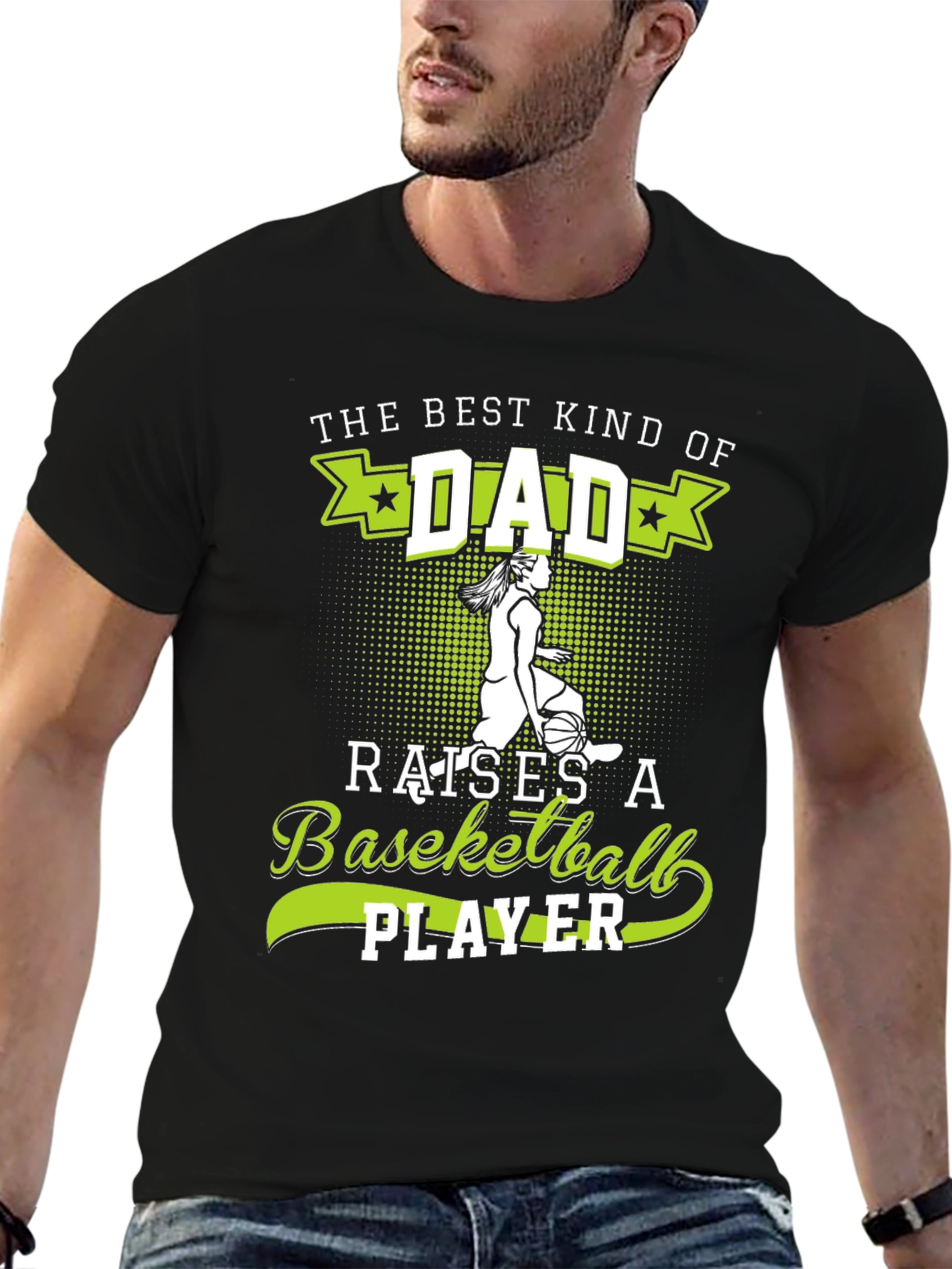 Best Dad Basketball Player Graphic T-Shirt