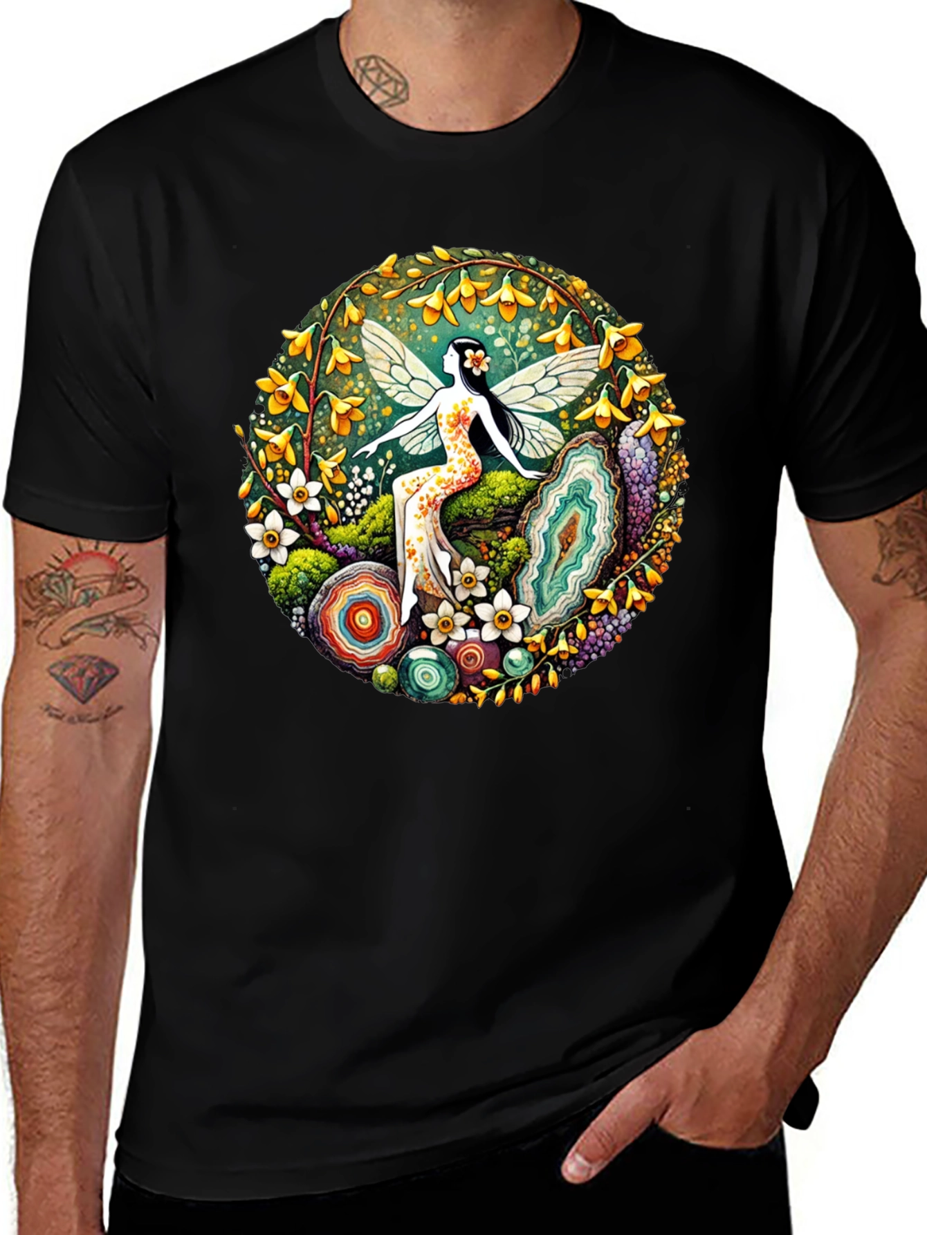 Fairy Circle Graphic Tee - Nature Inspired Design