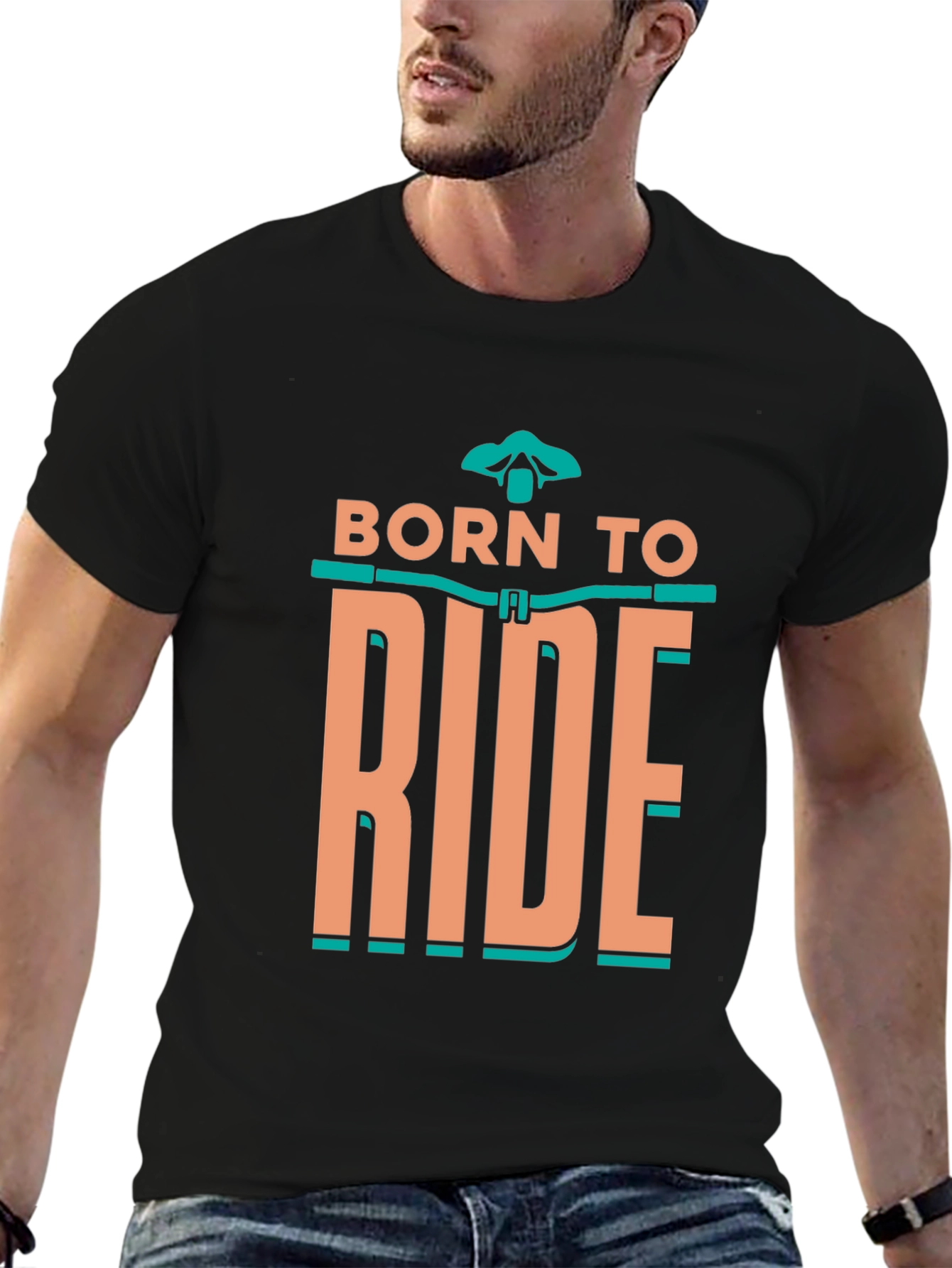 Born to Ride Black Graphic Tee