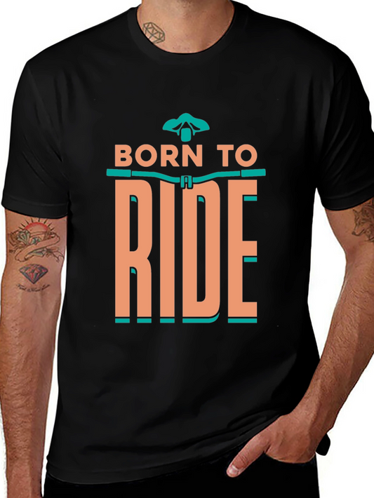 Born to Ride Black Graphic Tee