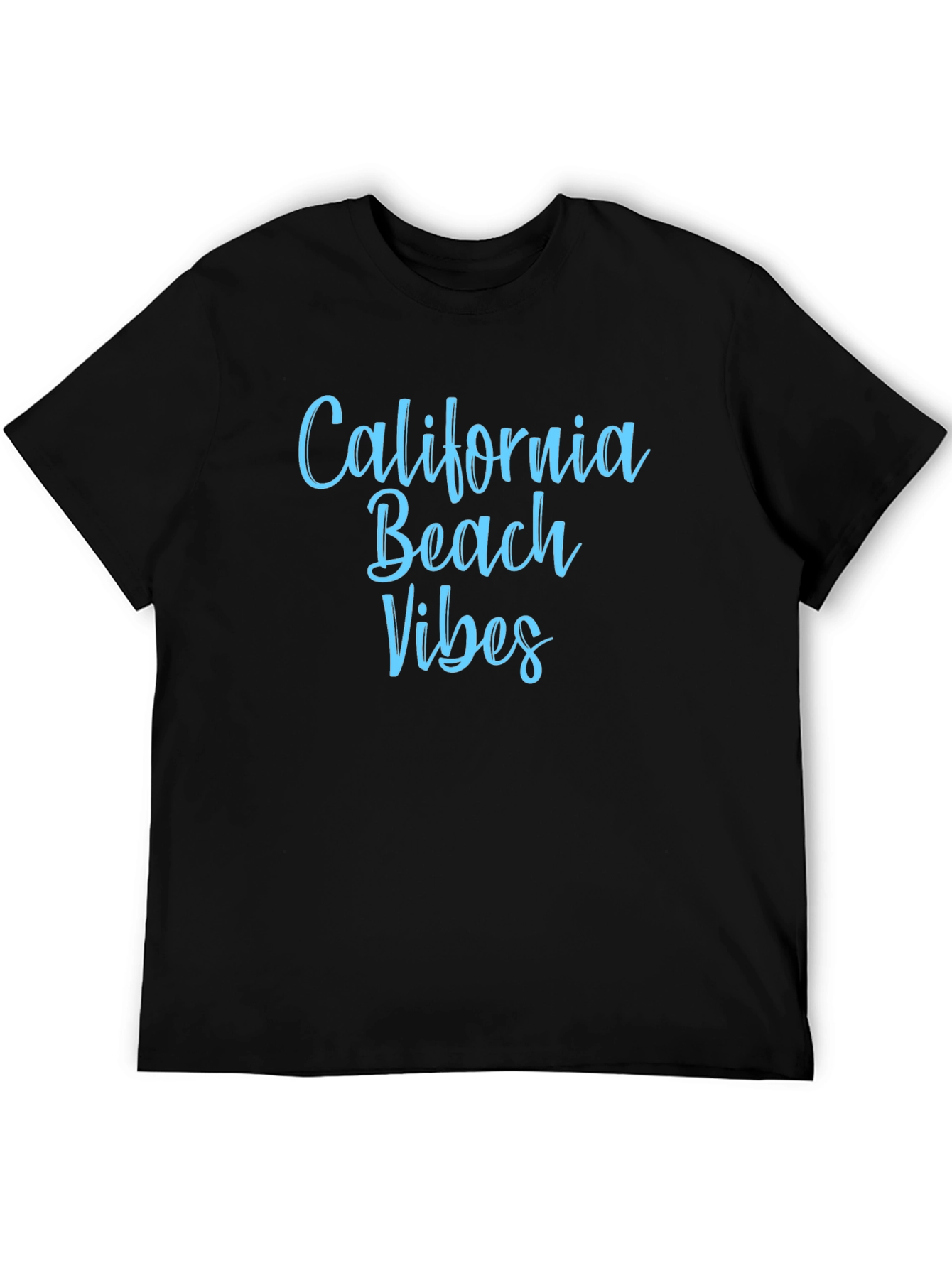 California Beach Vibes Black T-Shirt
