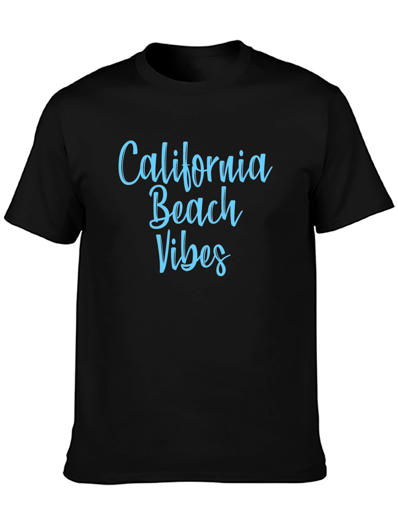 California Beach Vibes Black T-Shirt