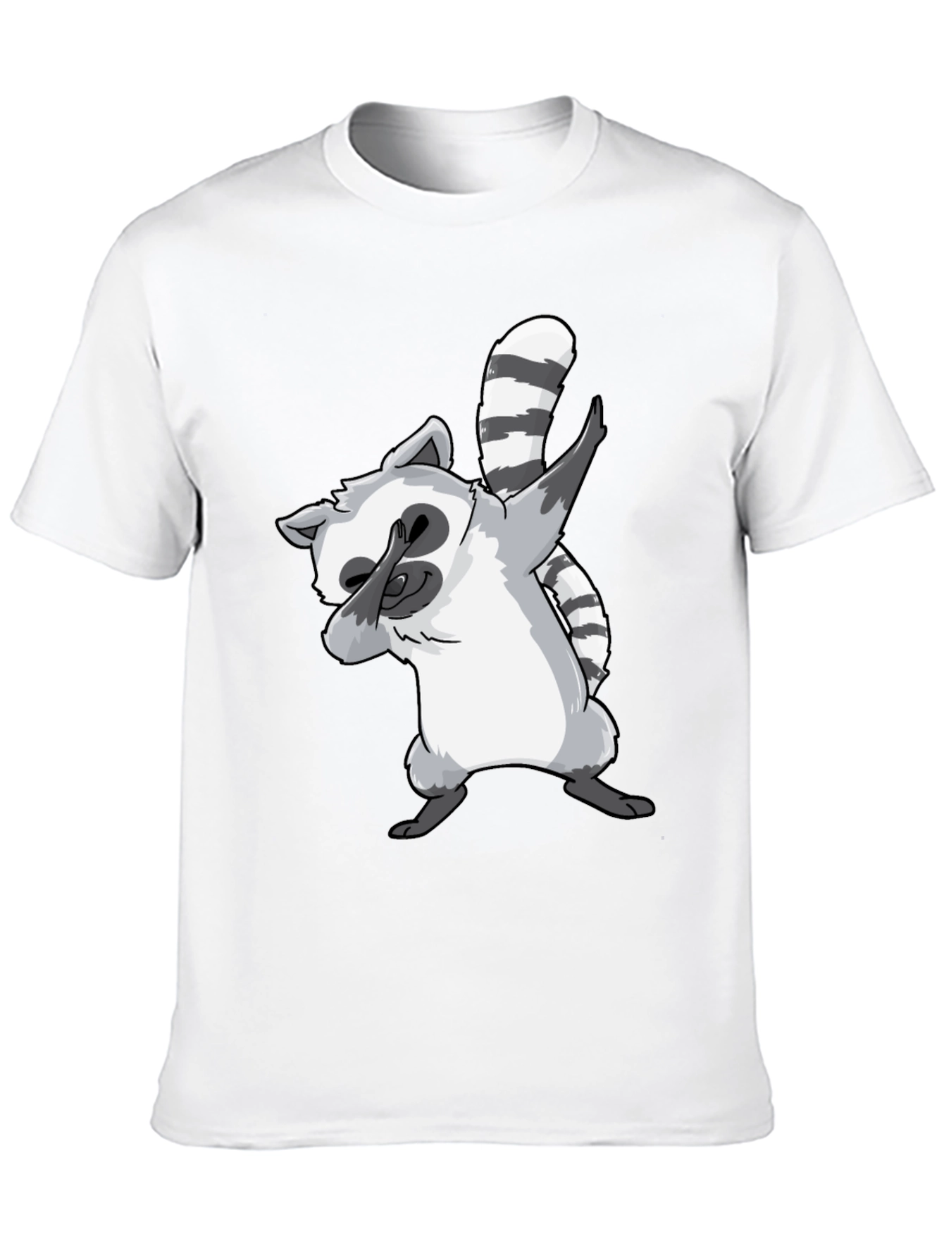 Dabbing Raccoon Graphic Tee - Cool & Fun Design