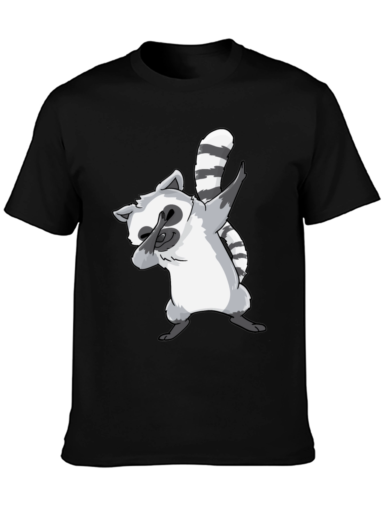 Dabbing Raccoon Graphic Tee - Cool & Fun Design