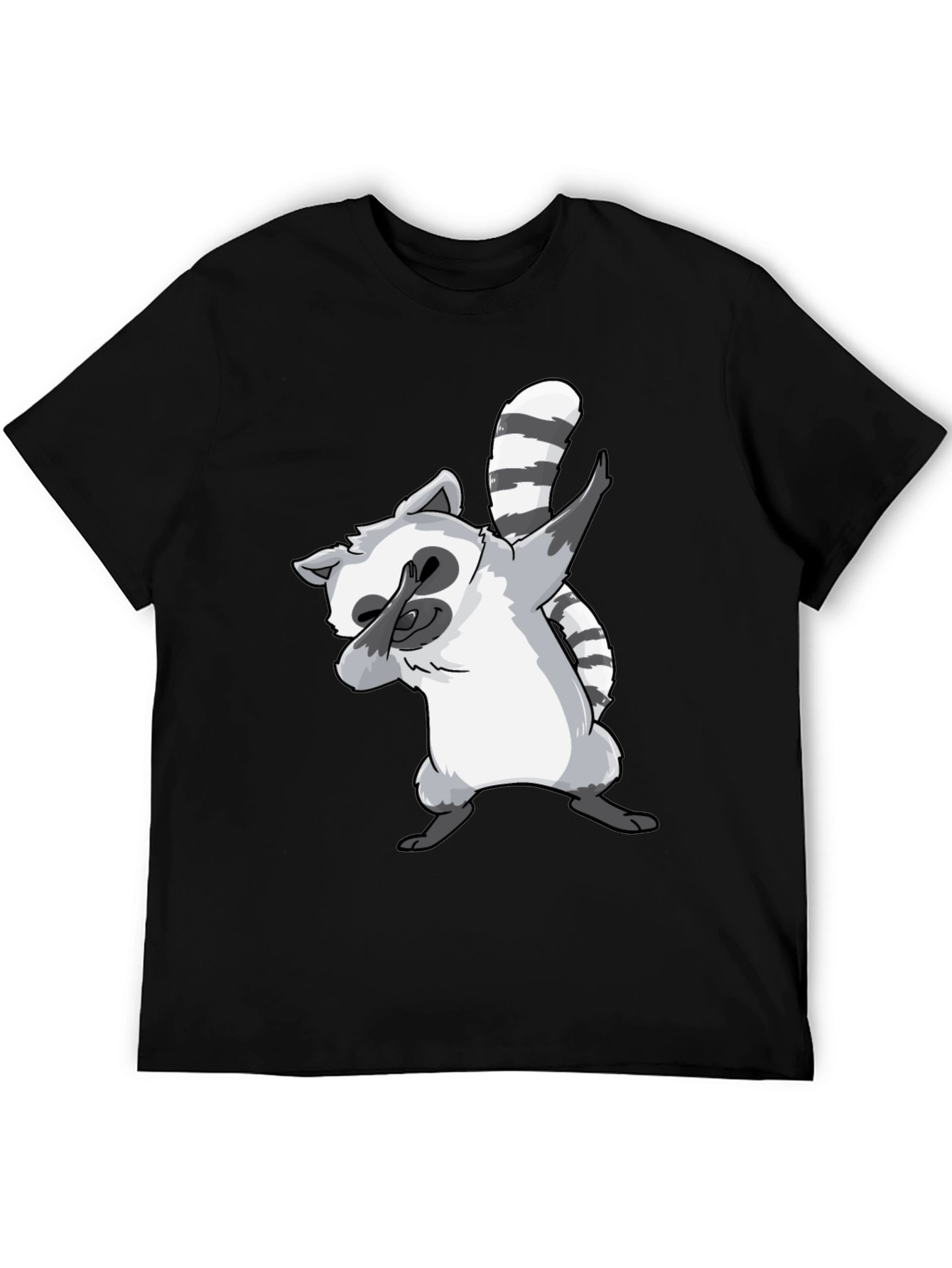 Dabbing Raccoon Graphic Tee - Cool & Fun Design