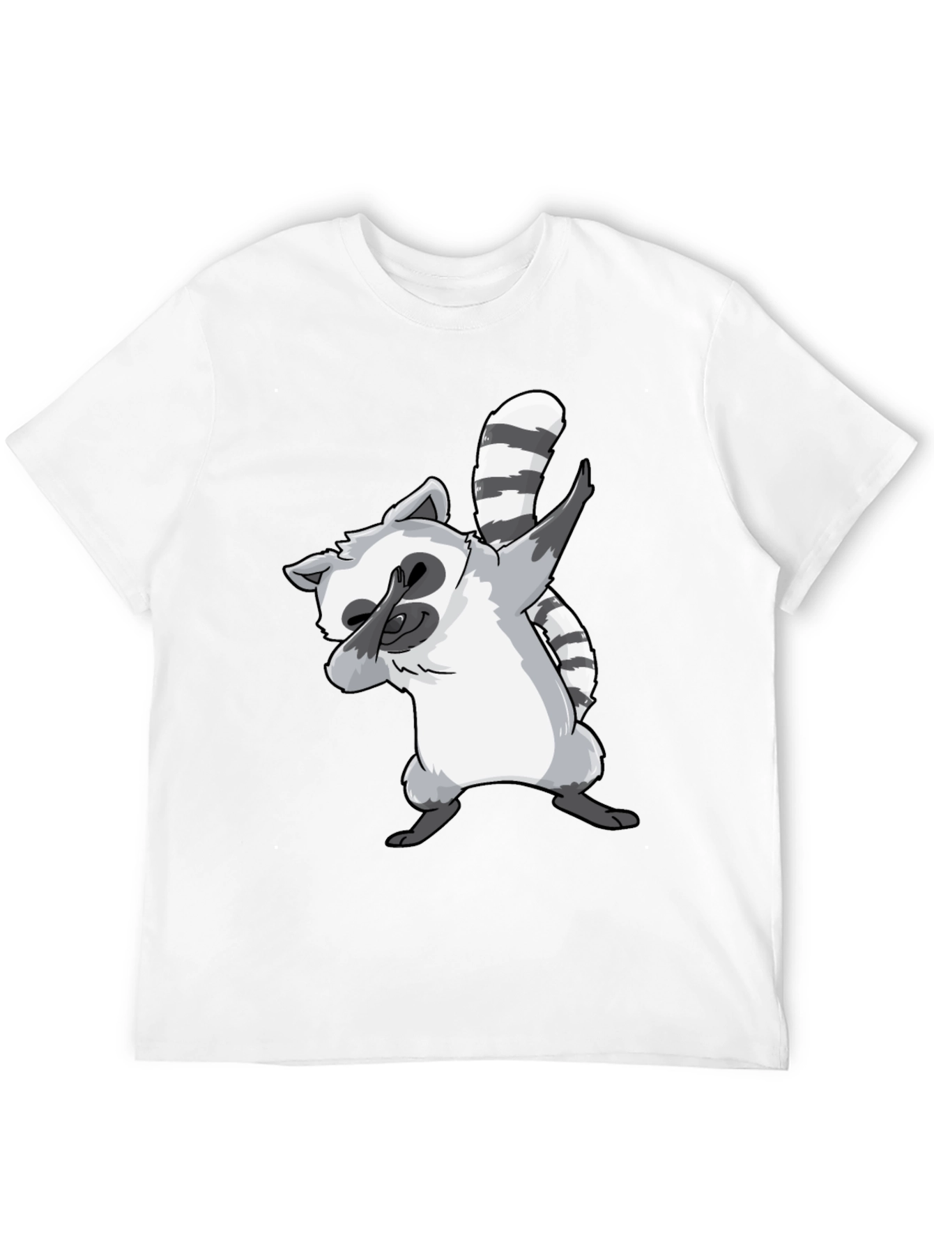 Dabbing Raccoon Graphic Tee - Cool & Fun Design