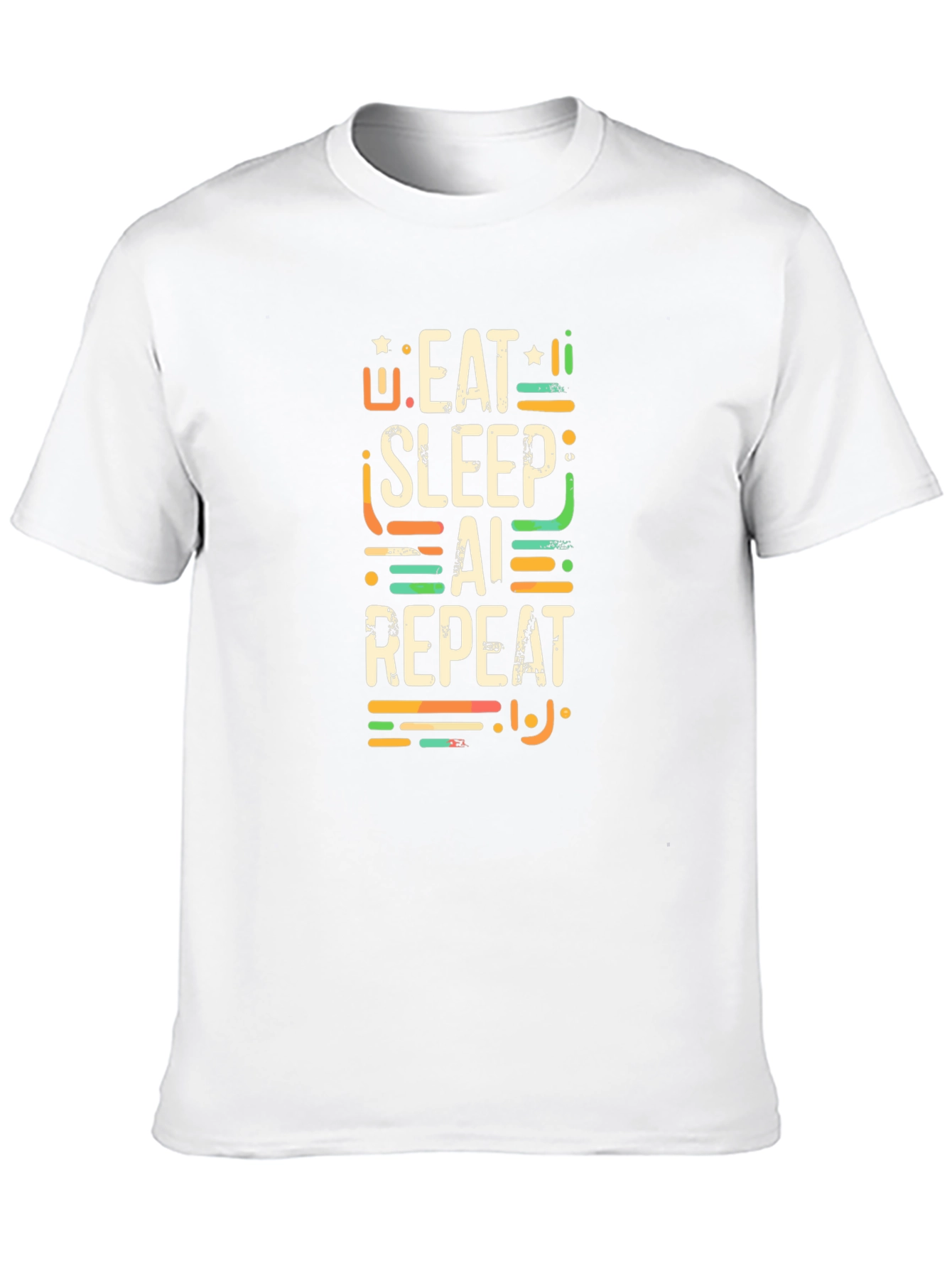 Eat Sleep AI Repeat Black T-Shirt