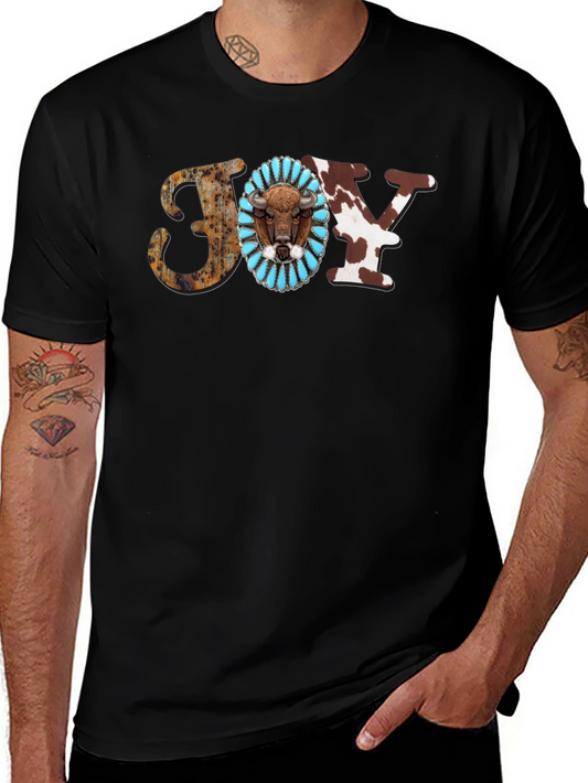 Rustic JOY Bison Tee