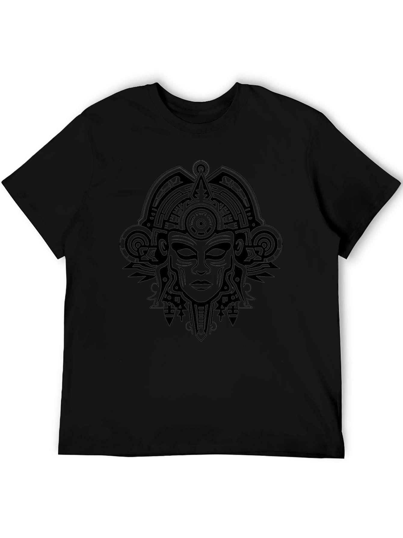 Black Aztec Graphic T-Shirt