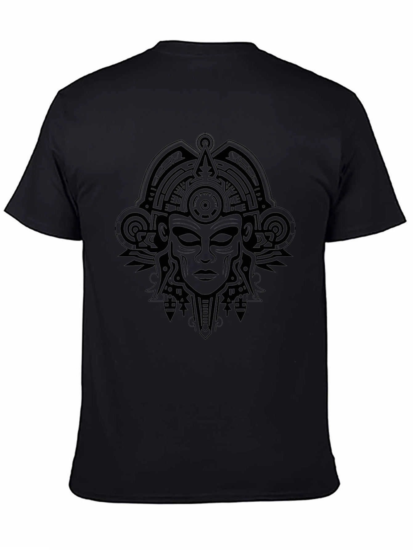 Black Aztec Graphic T-Shirt