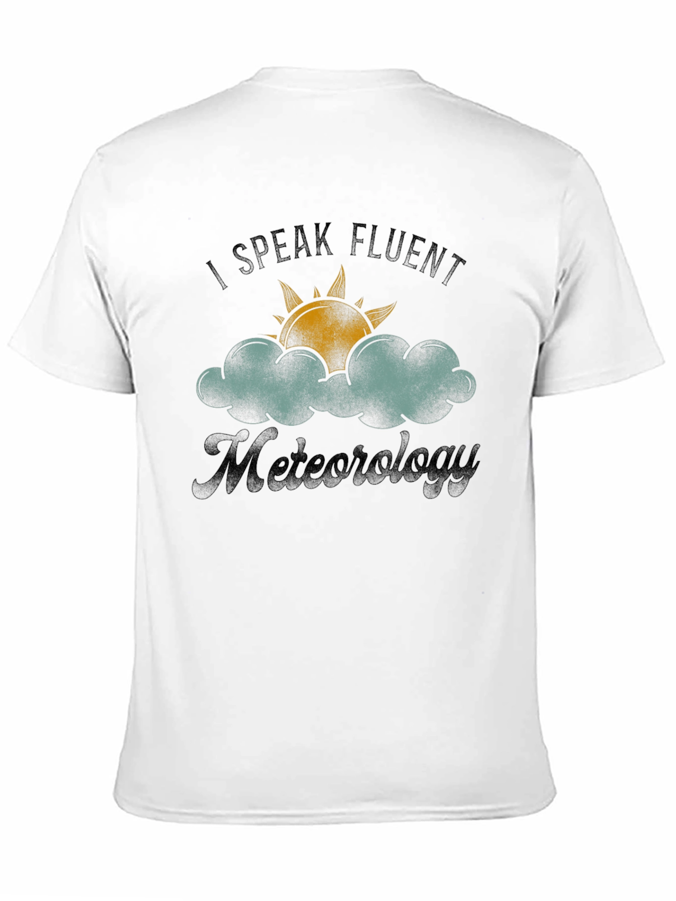 I Speak Fluent Meteorology Black T-Shirt
