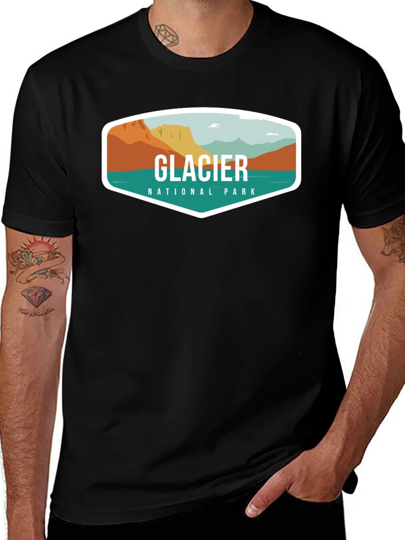 Glacier National Park Graphic T-Shirt