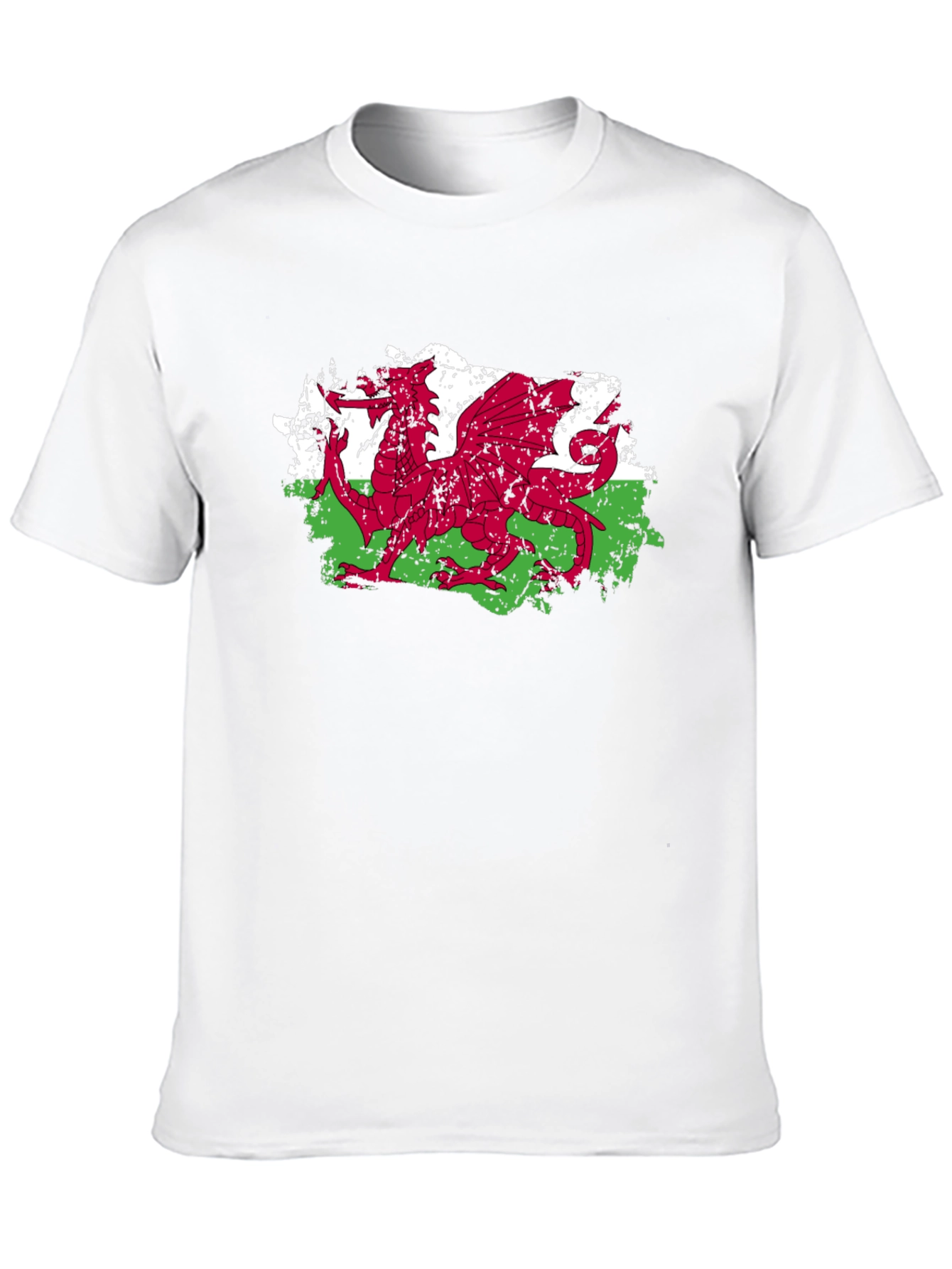 Welsh Dragon Flag Graphic Tee - Black